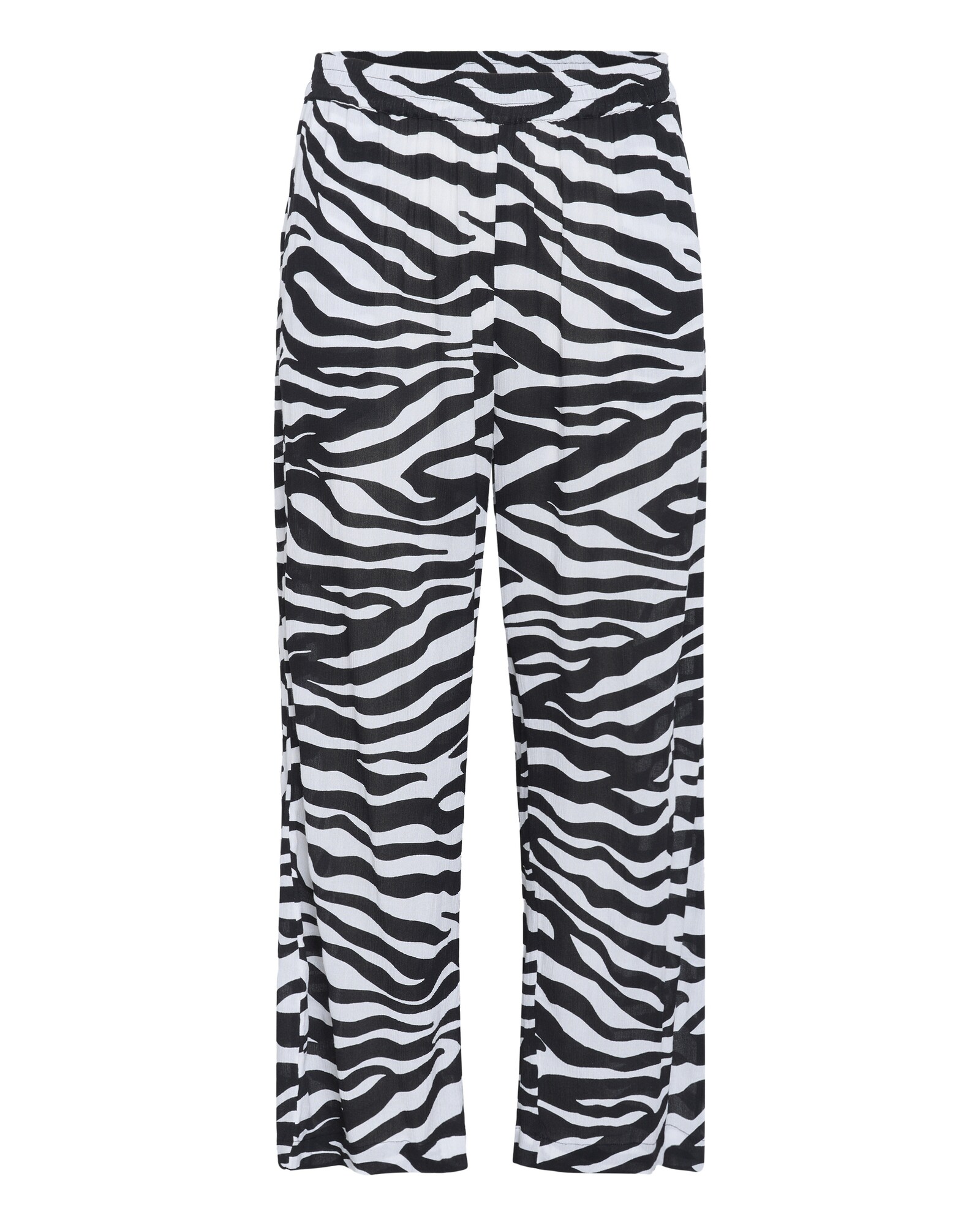 Kaffe Pantaloni Dacia  negru / alb