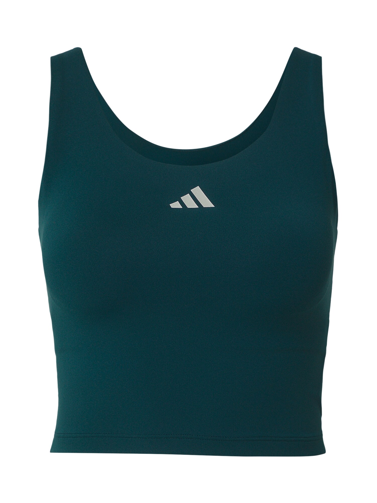 ADIDAS PERFORMANCE Sutien sport Studio All Me  verde închis / alb