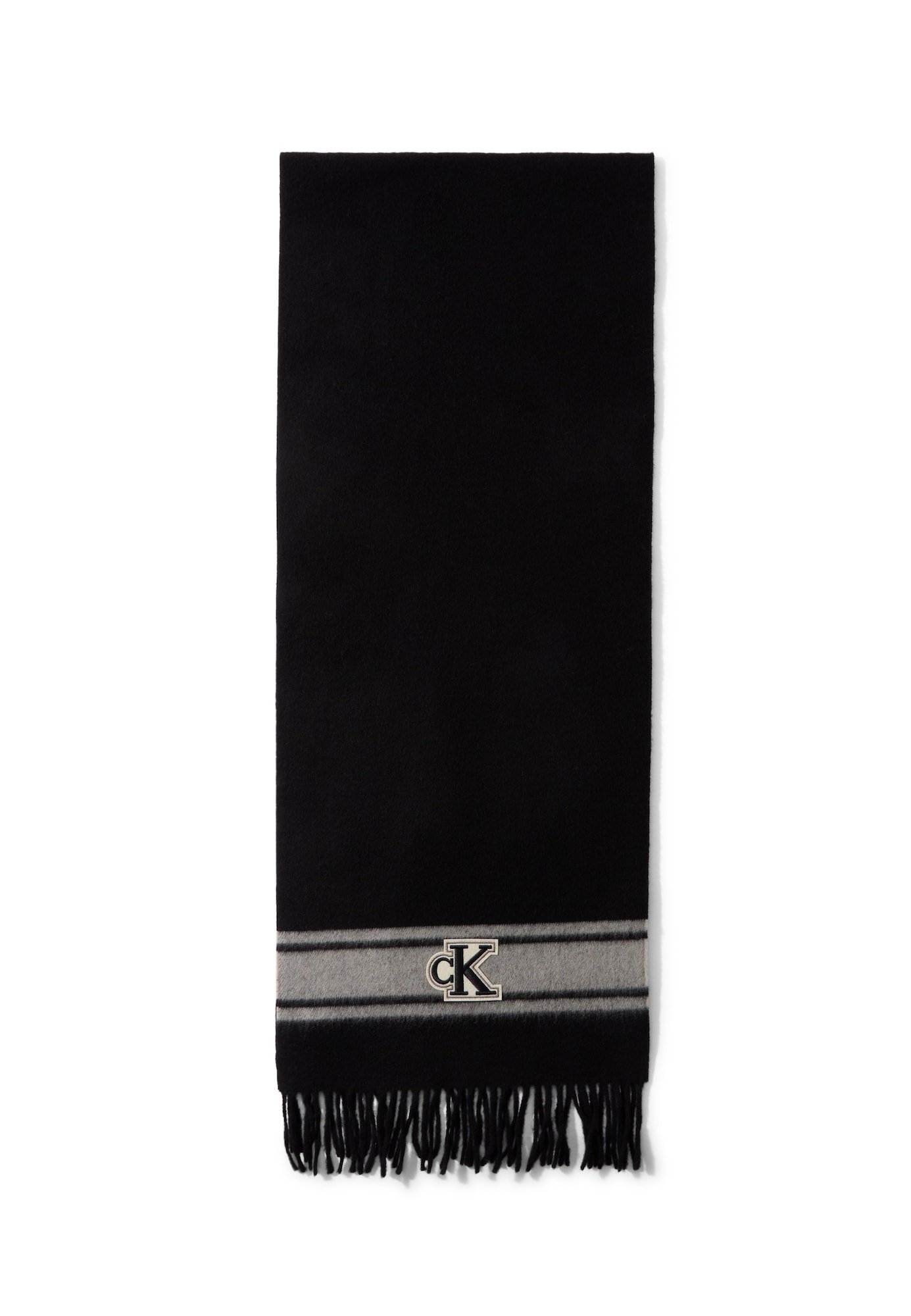Calvin Klein Fular gri / negru