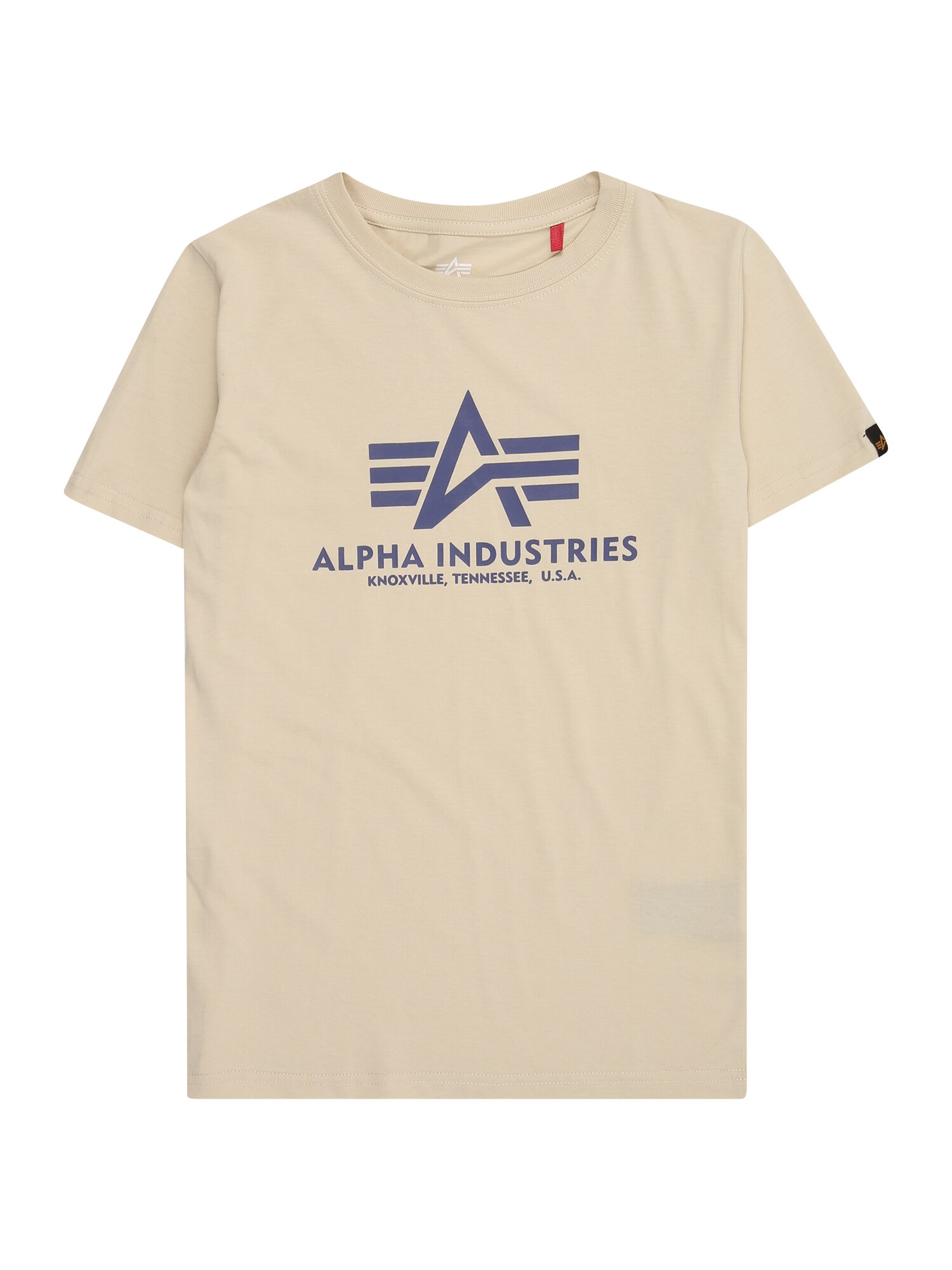 ALPHA INDUSTRIES Póló  bézs / tengerészkék akciós termékkép 1