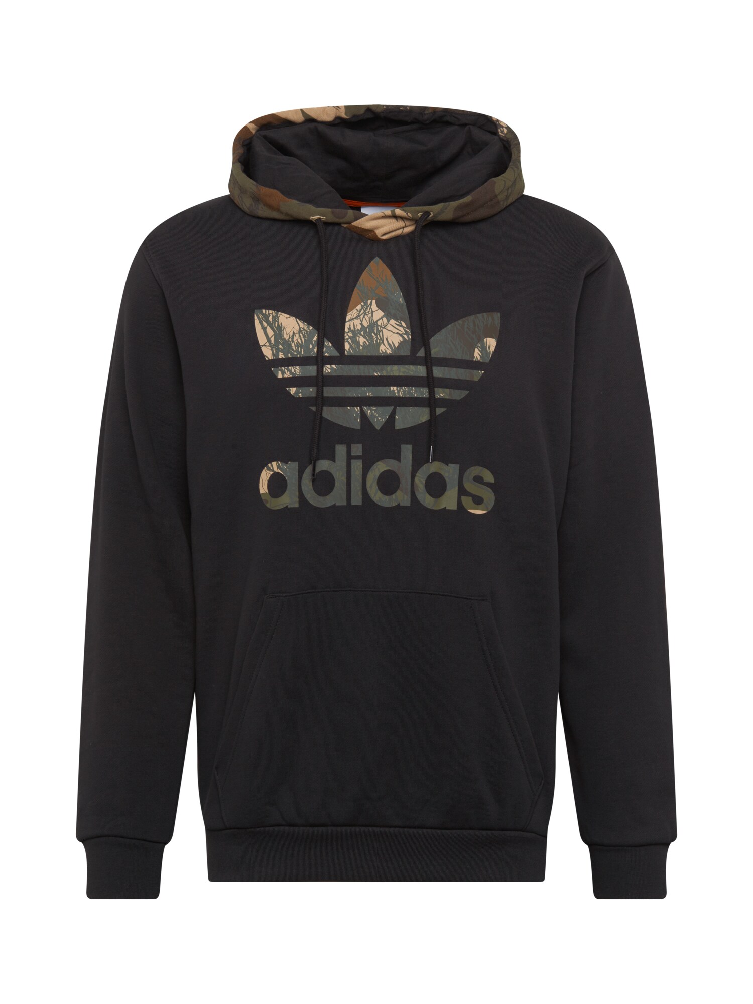 ADIDAS ORIGINALS Megztinis be užsegimo  margai pilka / juoda / rusvai žalia / ruda / šviesiai ruda