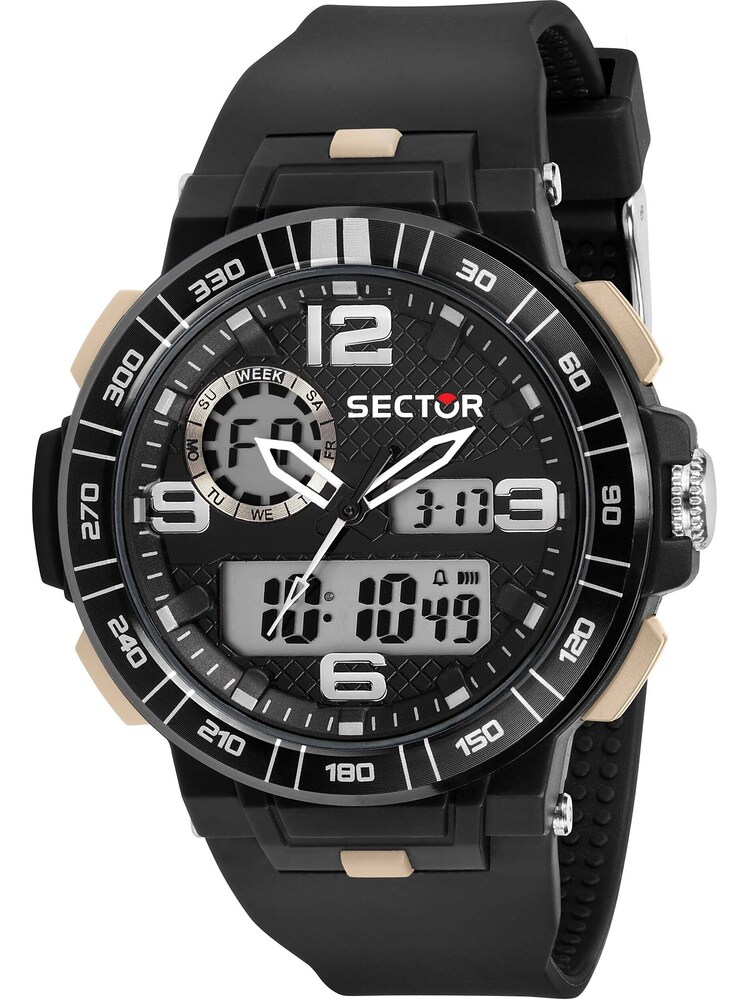 SECTOR Uhr Herren Größe One Size rosegold / schwarz / silber