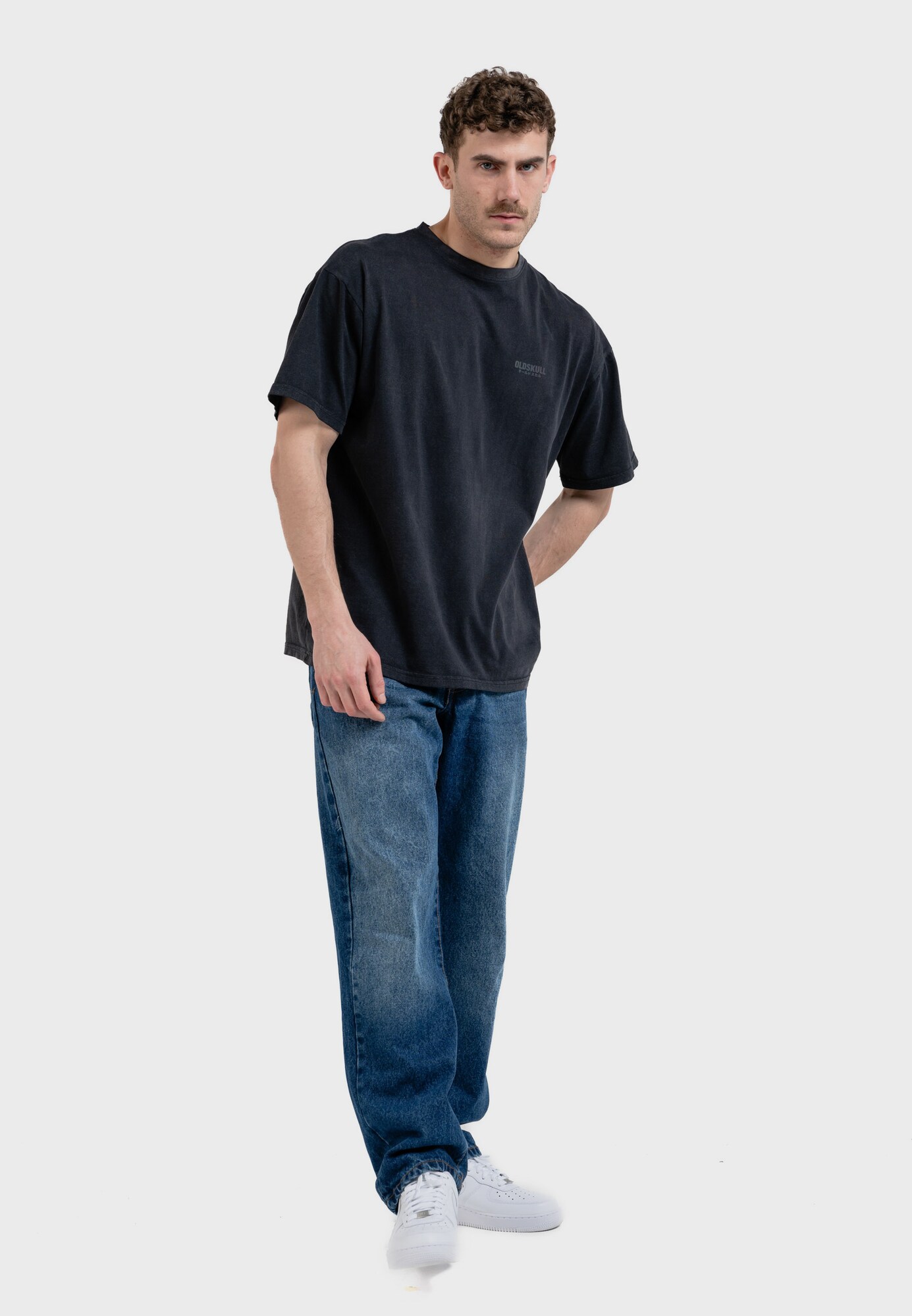 Thumbnail - T-Shirt 'Peach Dyed Basic Oldskull'