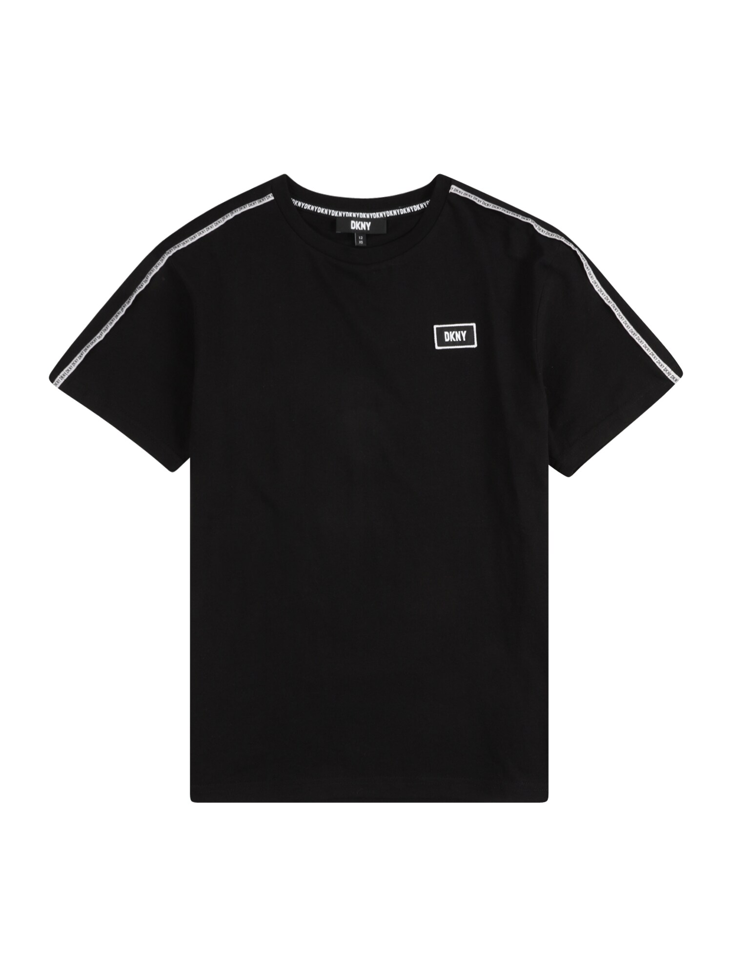 DKNY Majica  črna / bela