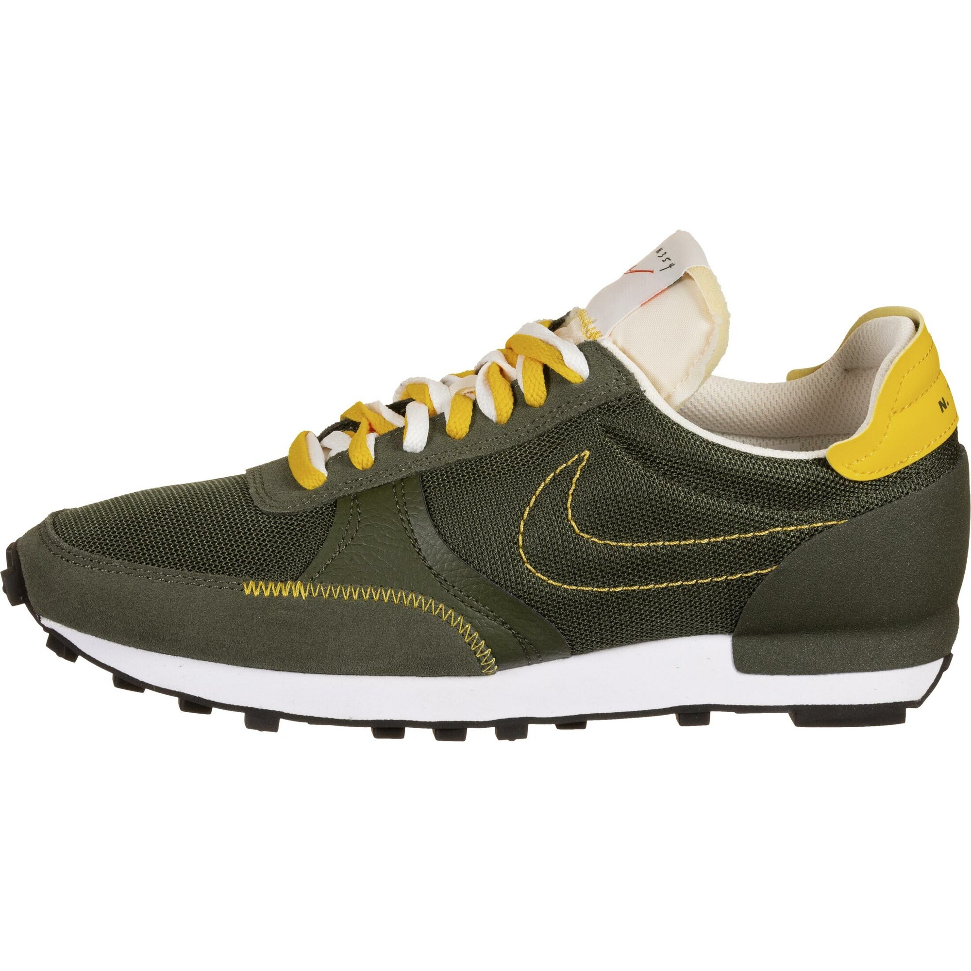 Nike Sportswear Sportbačiai be auliuko 'Break-Type'  geltona / rusvai žalia / balta