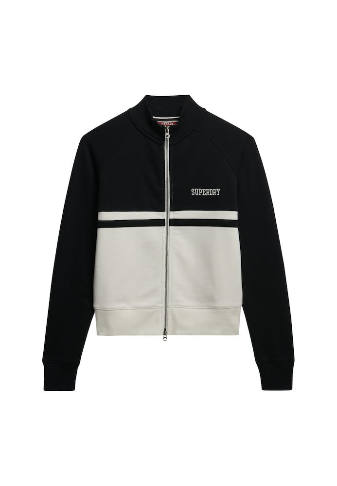 Superdry Trainingsjacke Damen Größe M schwarz / weiß