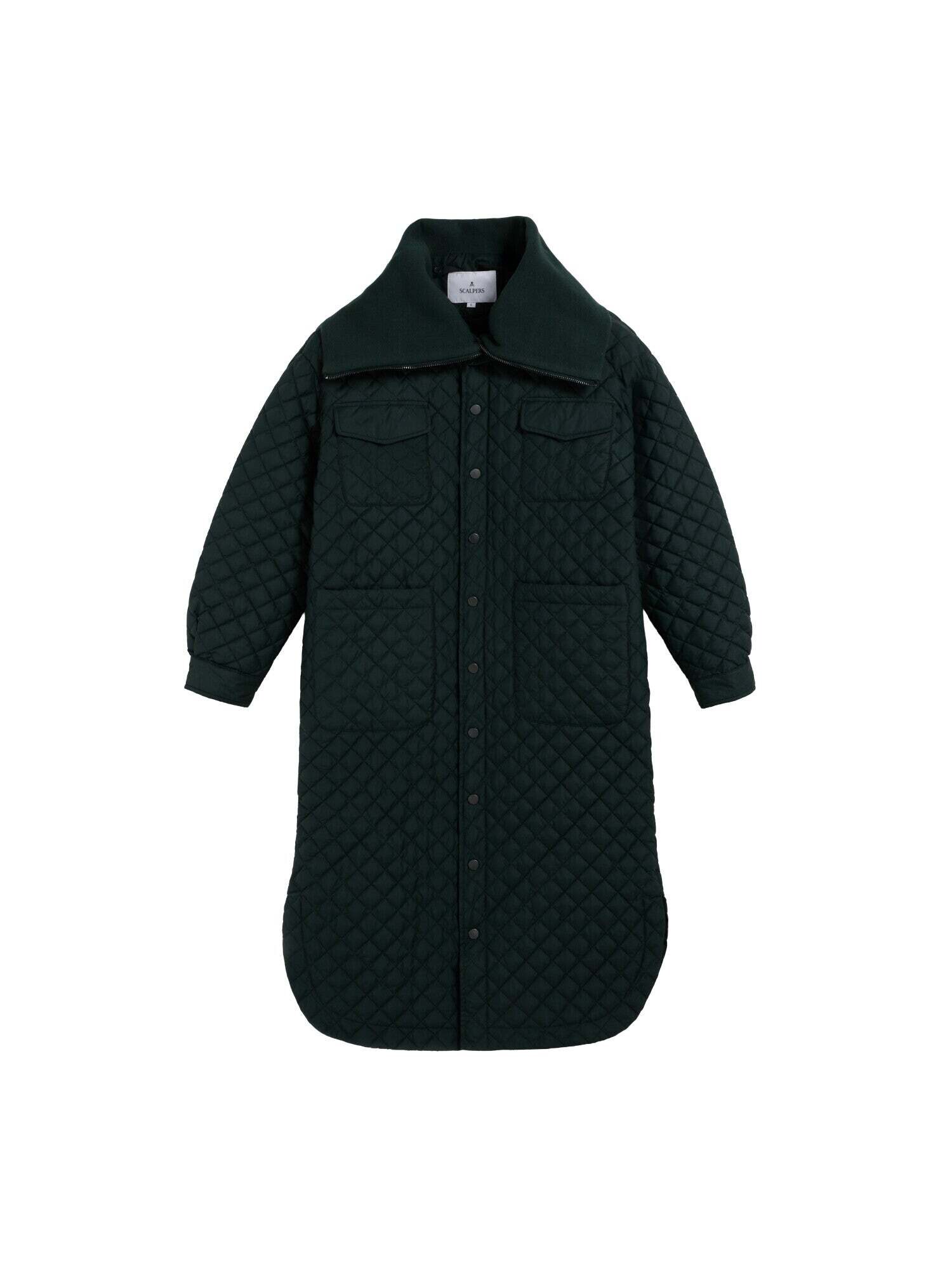 Scalpers Palton de primăvară-toamnă  negru