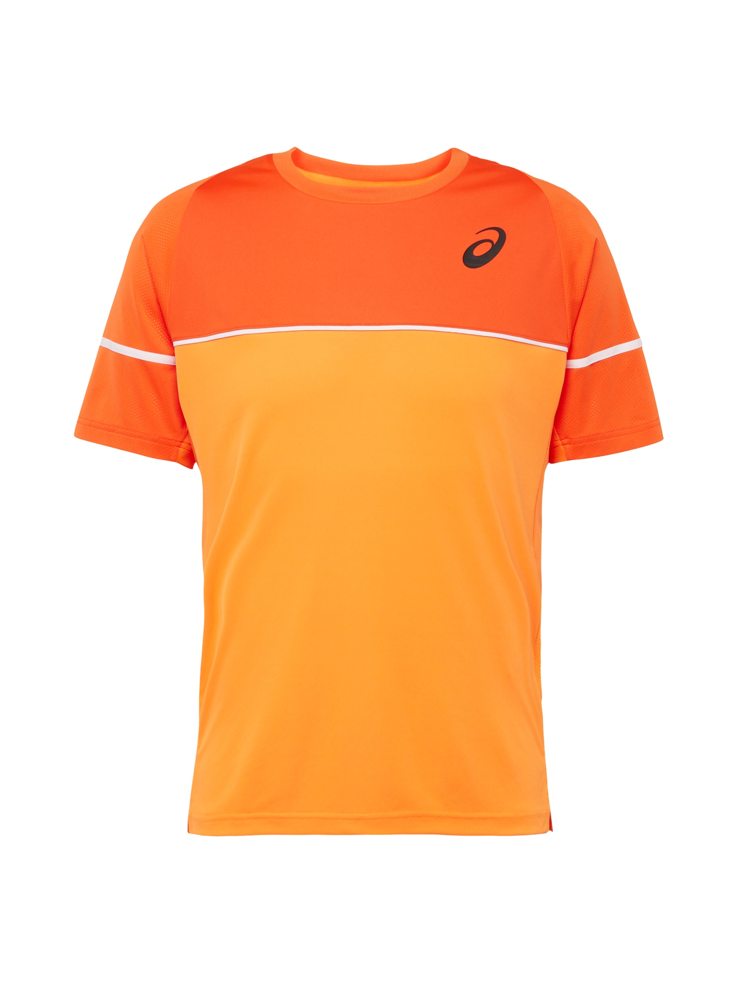 ASICS Sportiniai marškinėliai 'GAME' oranžinė / šviesiai oranžinė / juoda / balta
