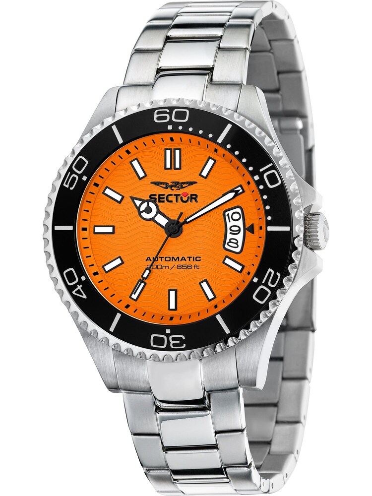 SECTOR Uhr Herren Größe One Size orange / schwarz / silber / weiß