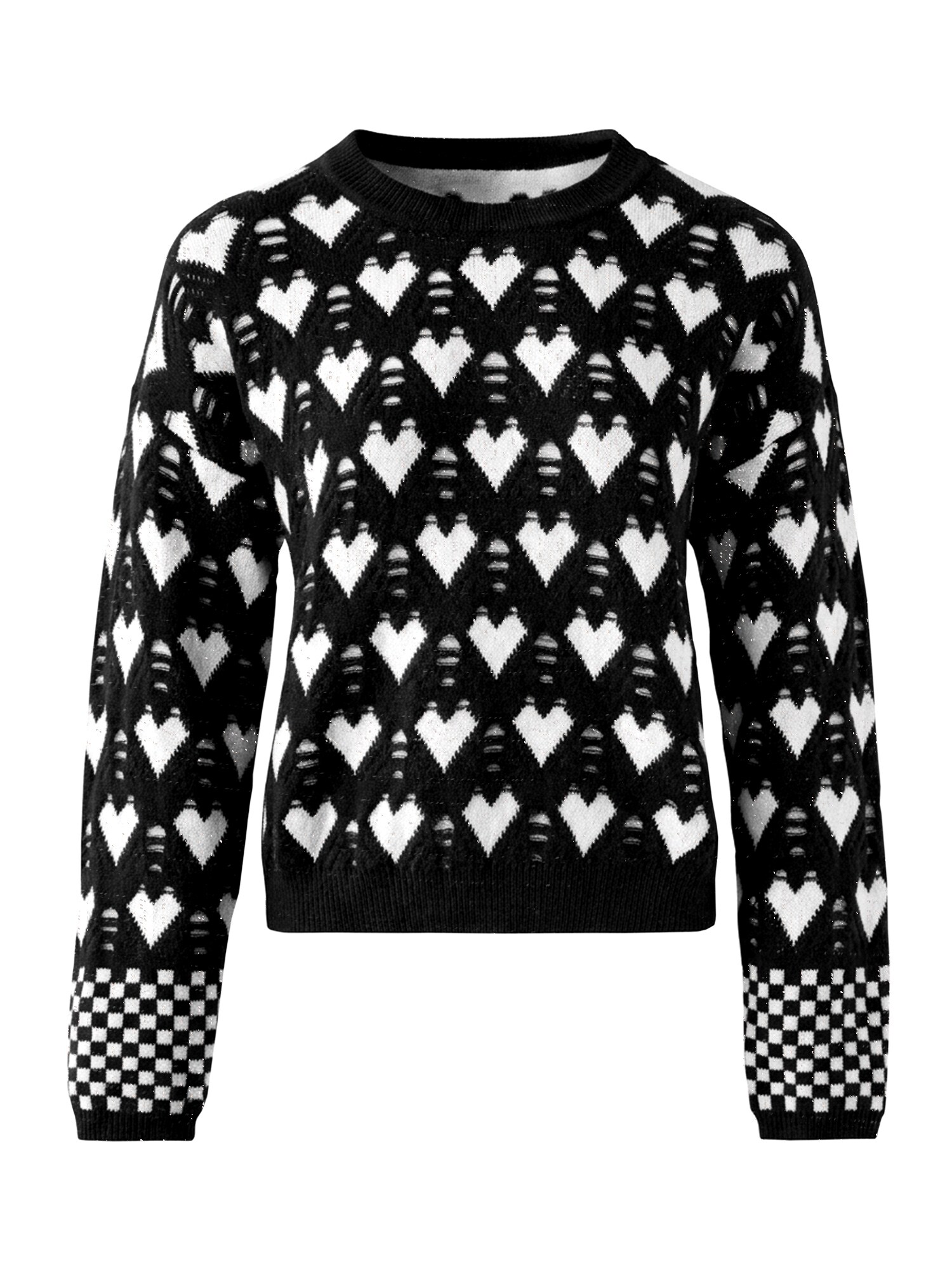 Imily Bela Pulover negru / alb