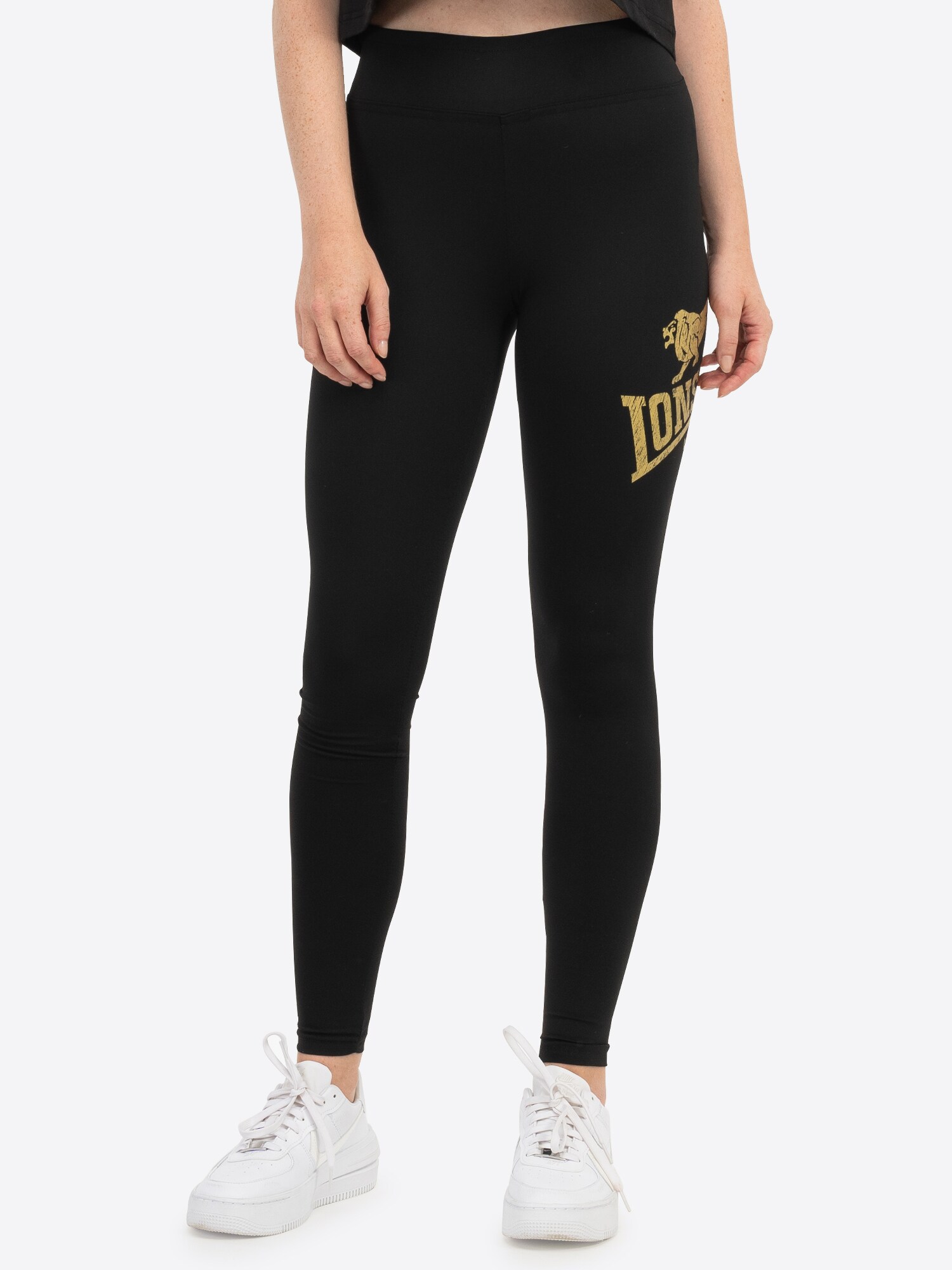 LONSDALE Leggings ' AGLISH '  sárga / fekete termék 2. képe