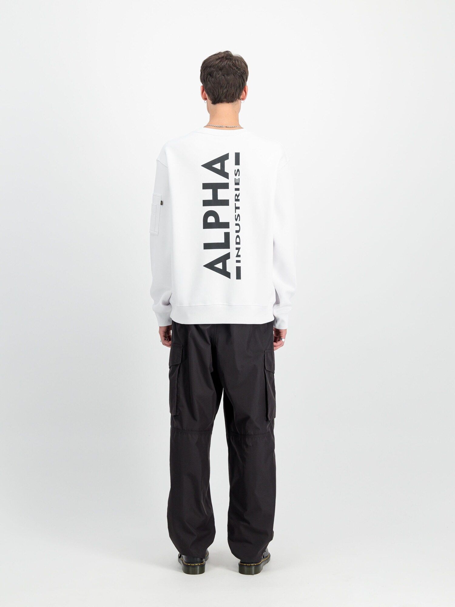ALPHA INDUSTRIES Sudadera rojo / negro / blanco – imagen 4