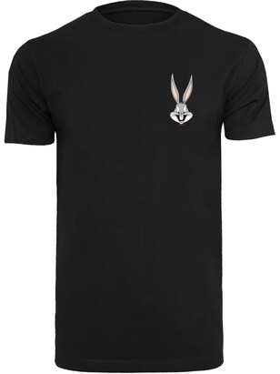 F4NT4STIC Shirt ‘Looney Tunes Bugs Bunny’ Grijs / Pink / Zwart / Wit