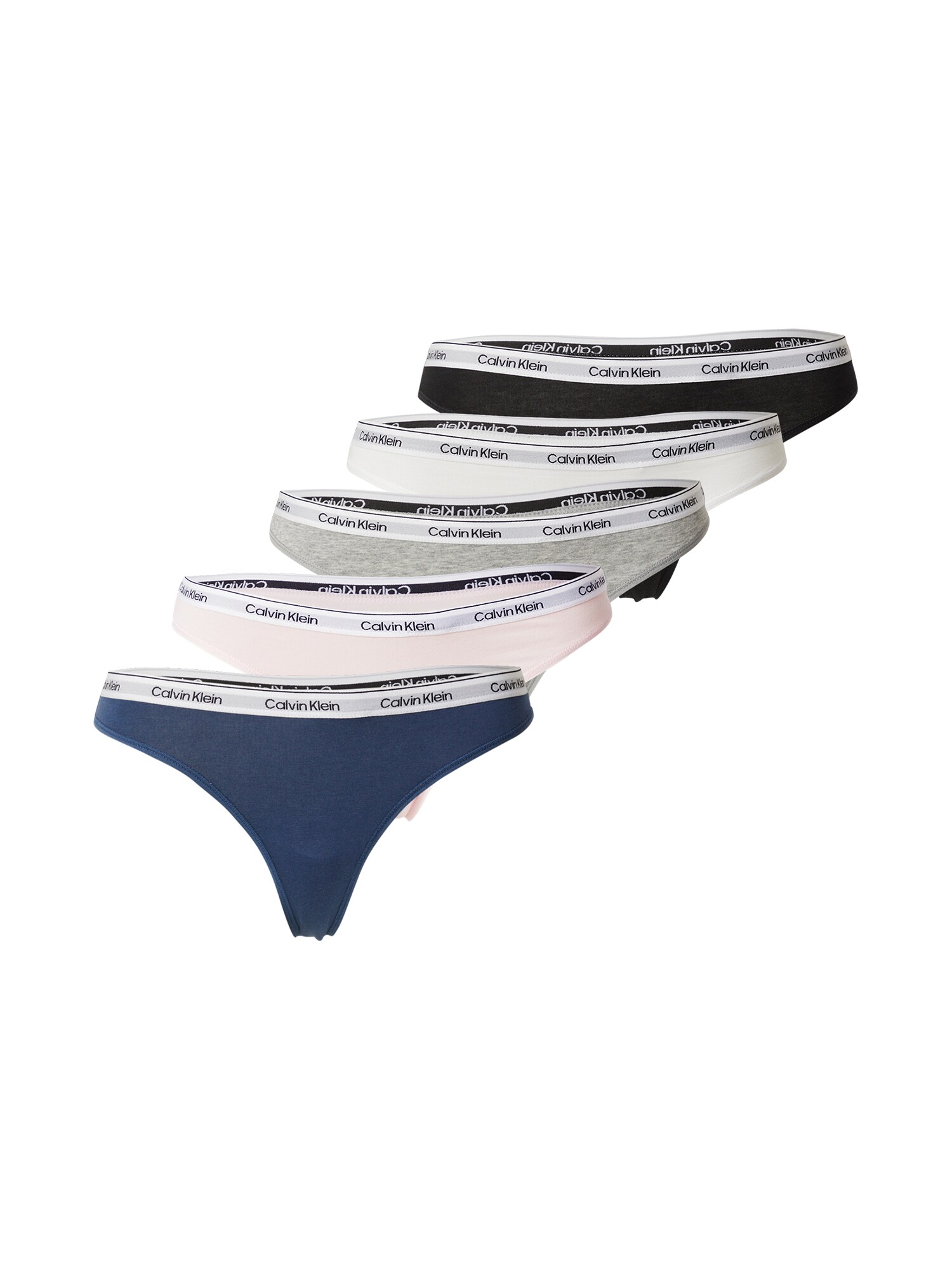 Calvin Klein Underwear String bugyik  tengerészkék / szürke / pasztell-rózsaszín / fekete / fehér akciós termékkép 1