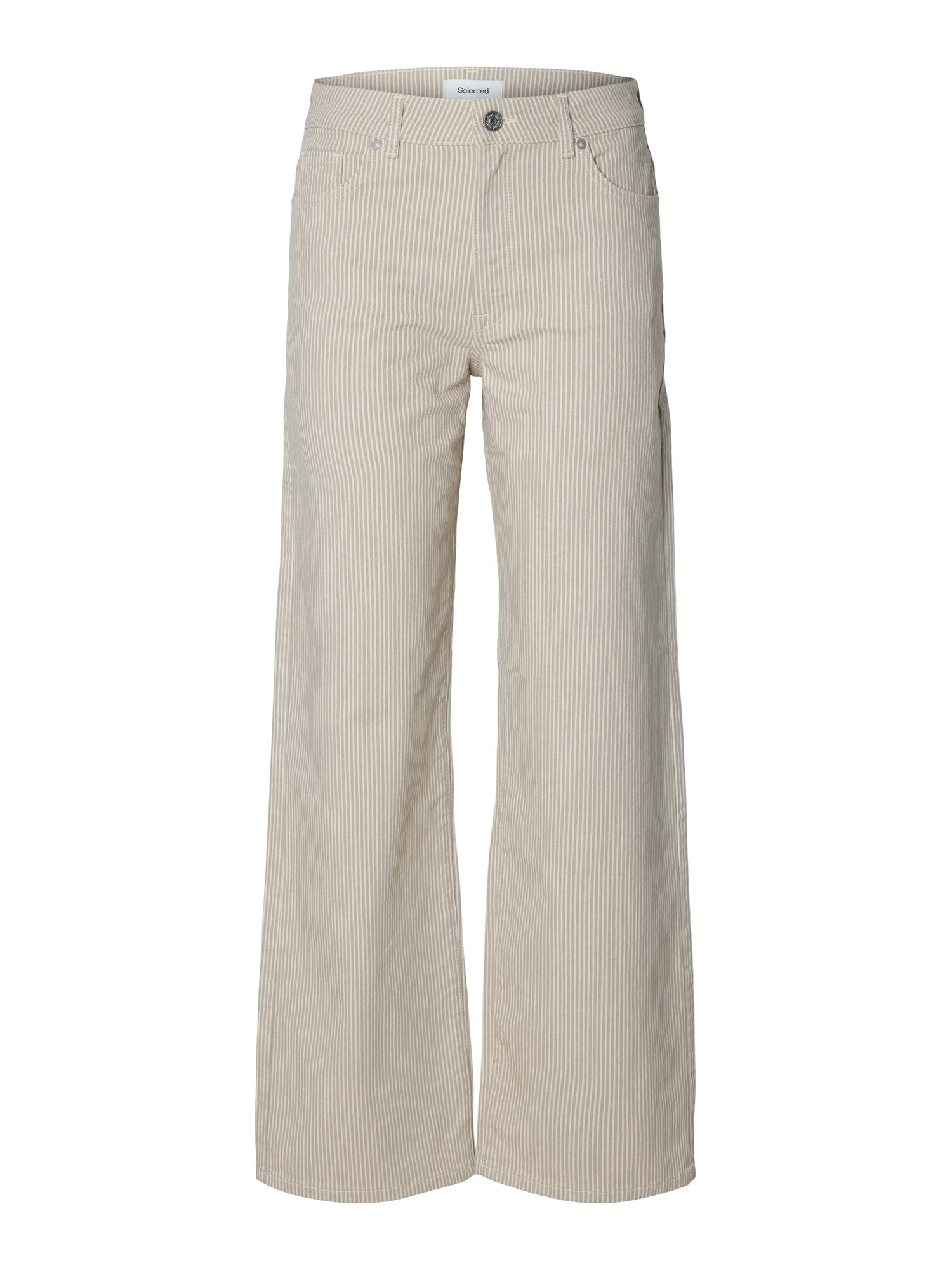 SELECTED Jeans 'SLFALBA'  crem / alb kitt