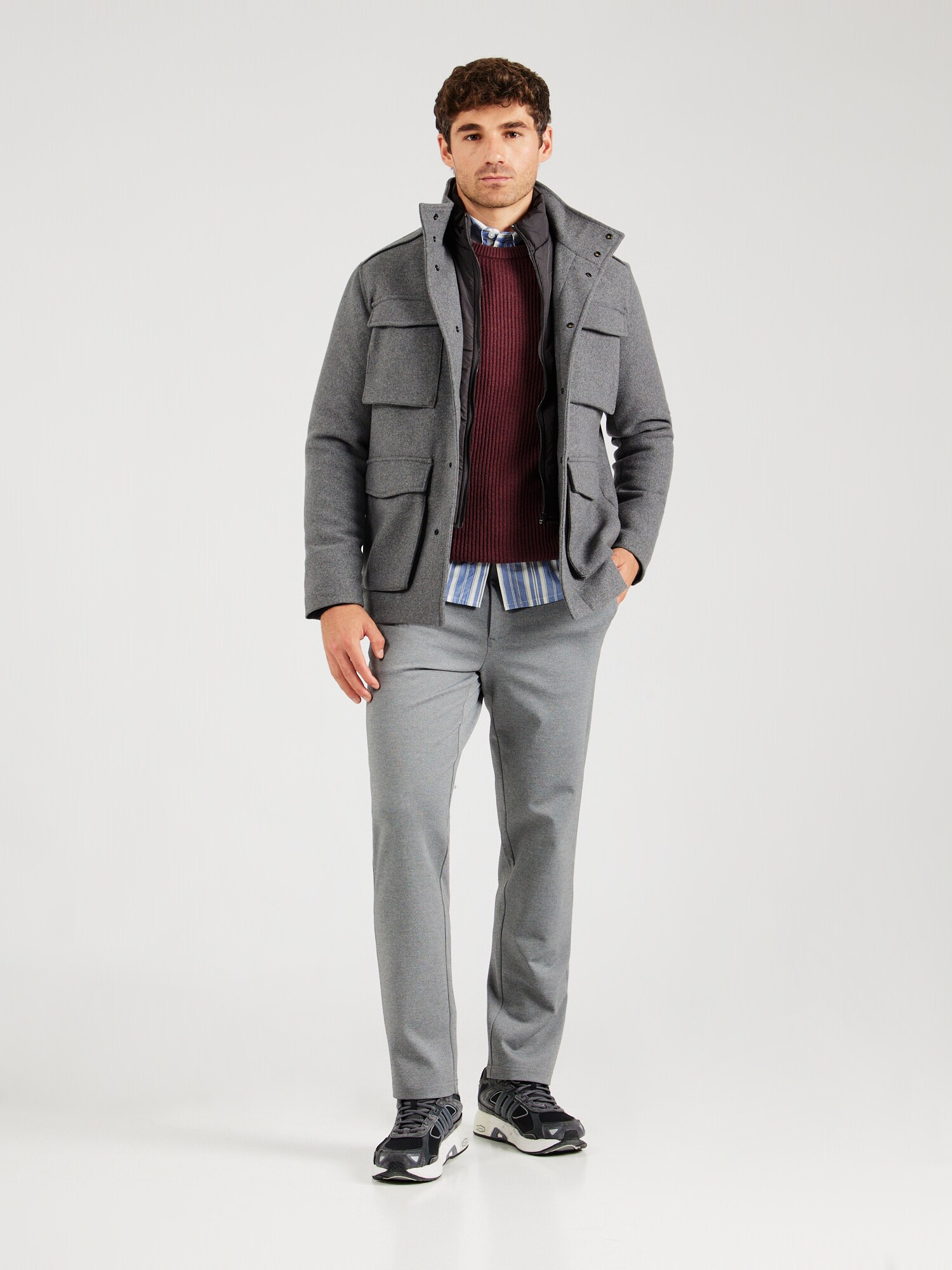 JACK & JONES Prechodná bunda 'JPRCCalex'  sivá melírovaná (obrázok 4)