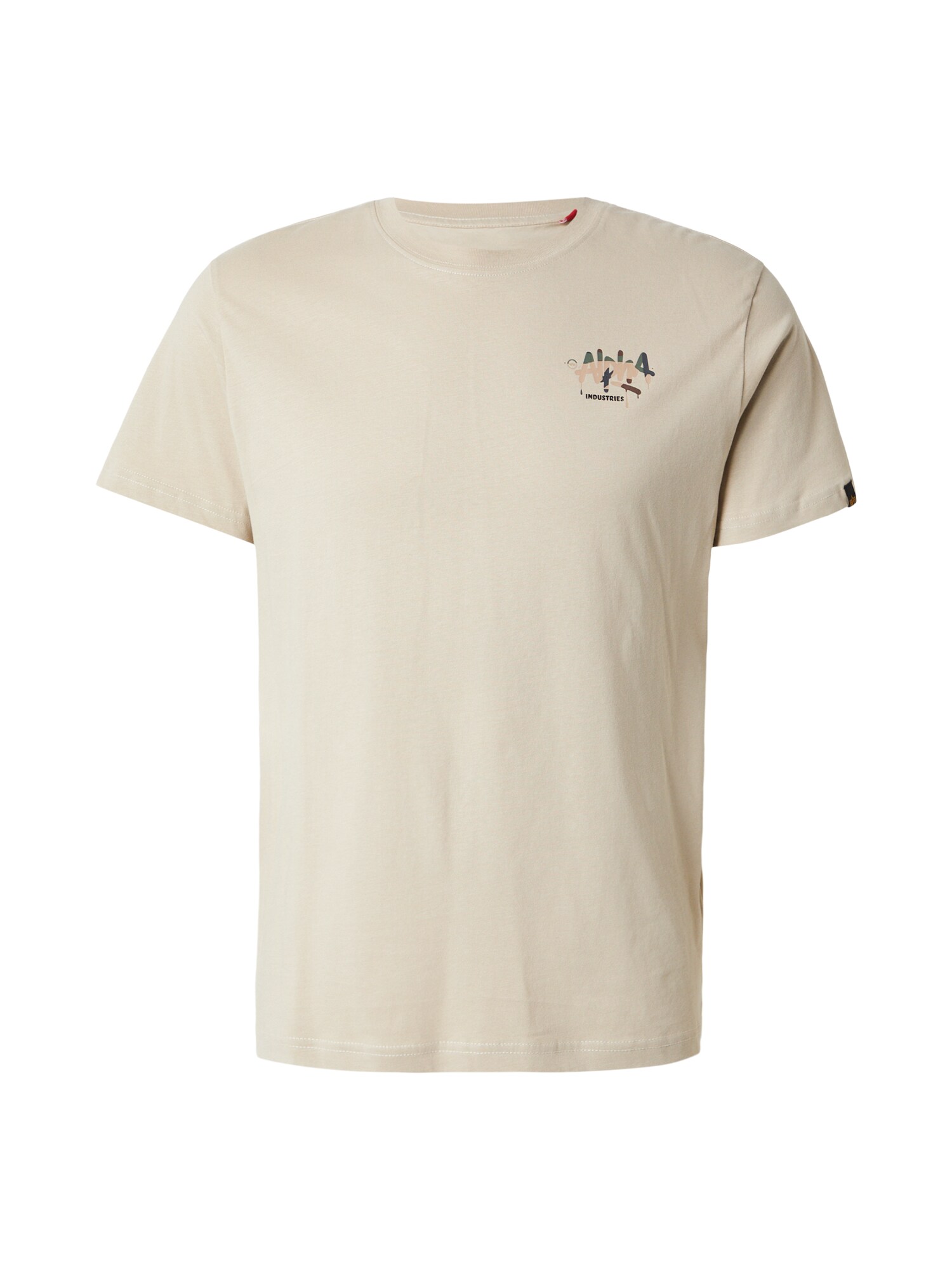 ALPHA INDUSTRIES Tricou  bej / gri / verde / negru
