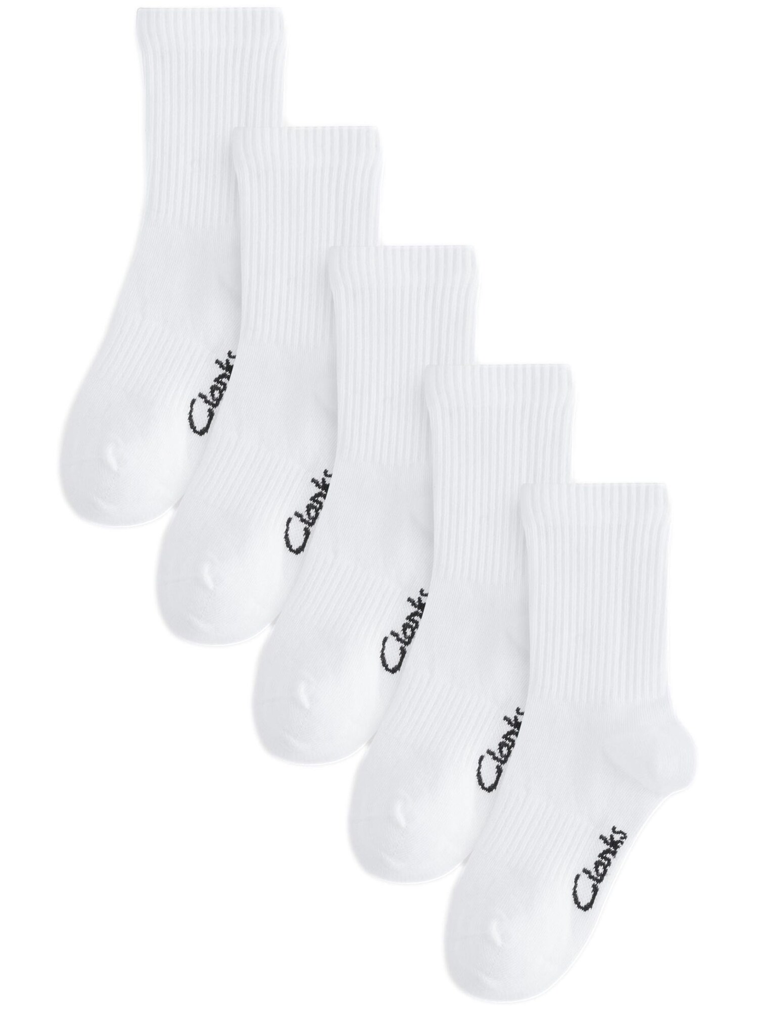 CLARKS Șosete  negru / alb