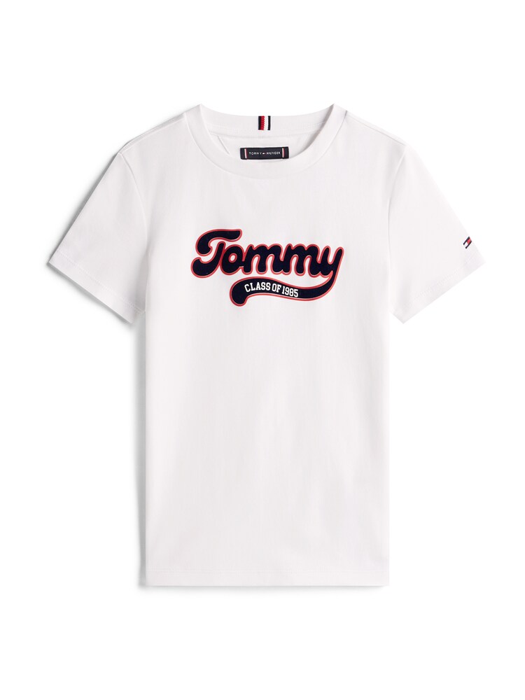 TOMMY HILFIGER T-Shirt 'VARSITY' Jungen Größe 164 rot / schwarz / weiß