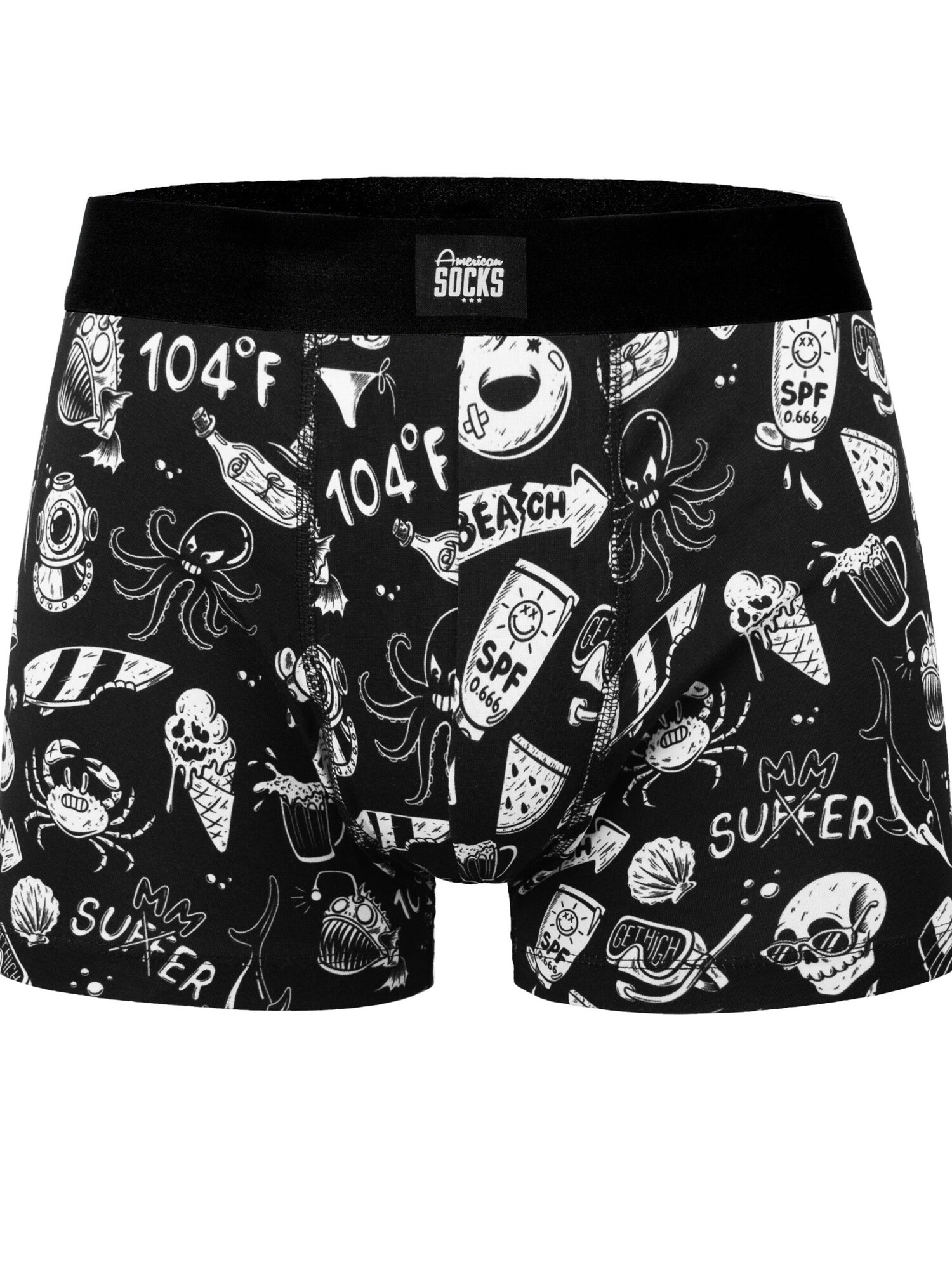 American Socks Calzoncillo boxer 'Hella Hot'  negro