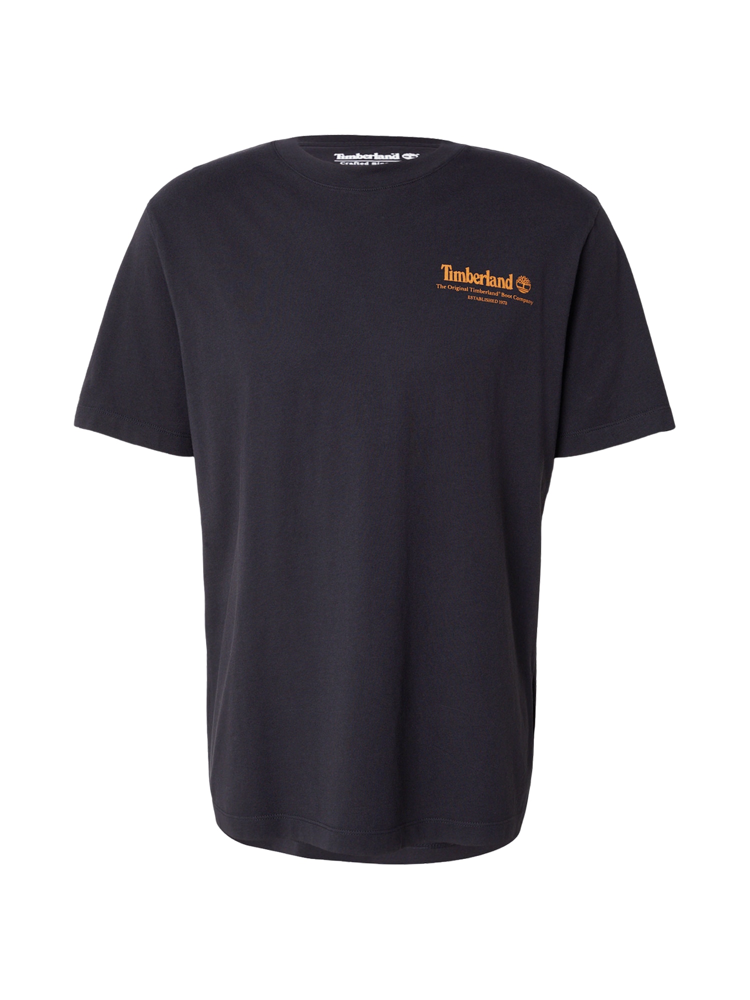 TIMBERLAND Tricou gri deschis / portocaliu / negru