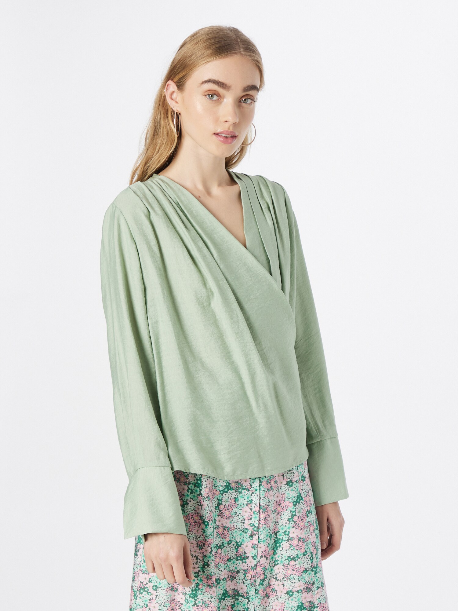 UNITED COLORS OF BENETTON Blúz  világoszöld termék 2. képe