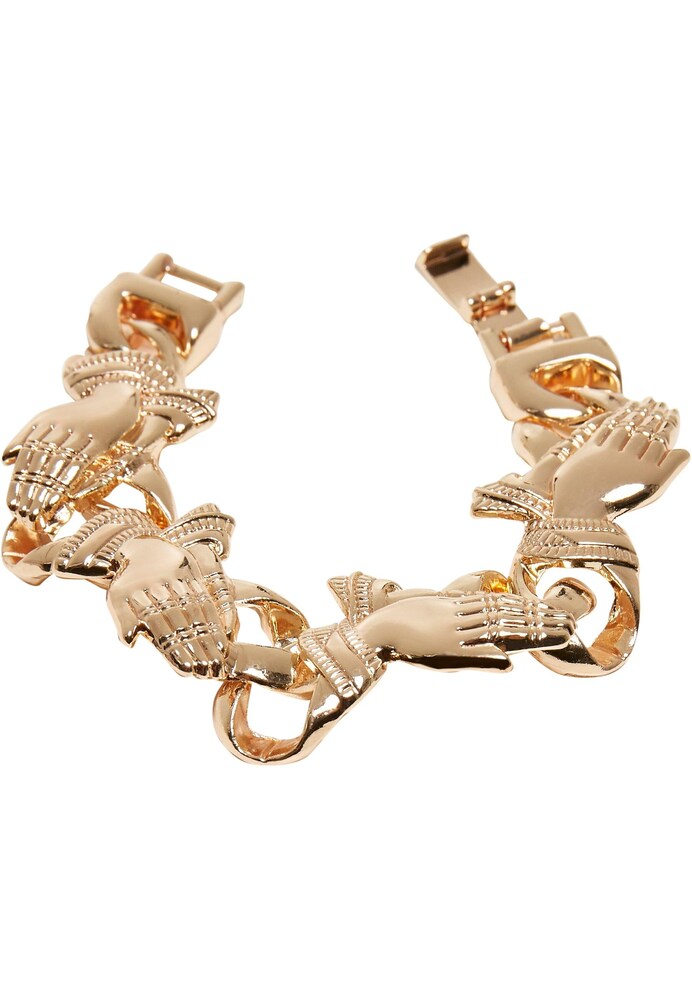 Urban Classics Armband 'Pray' Damen Größe L/XL gold