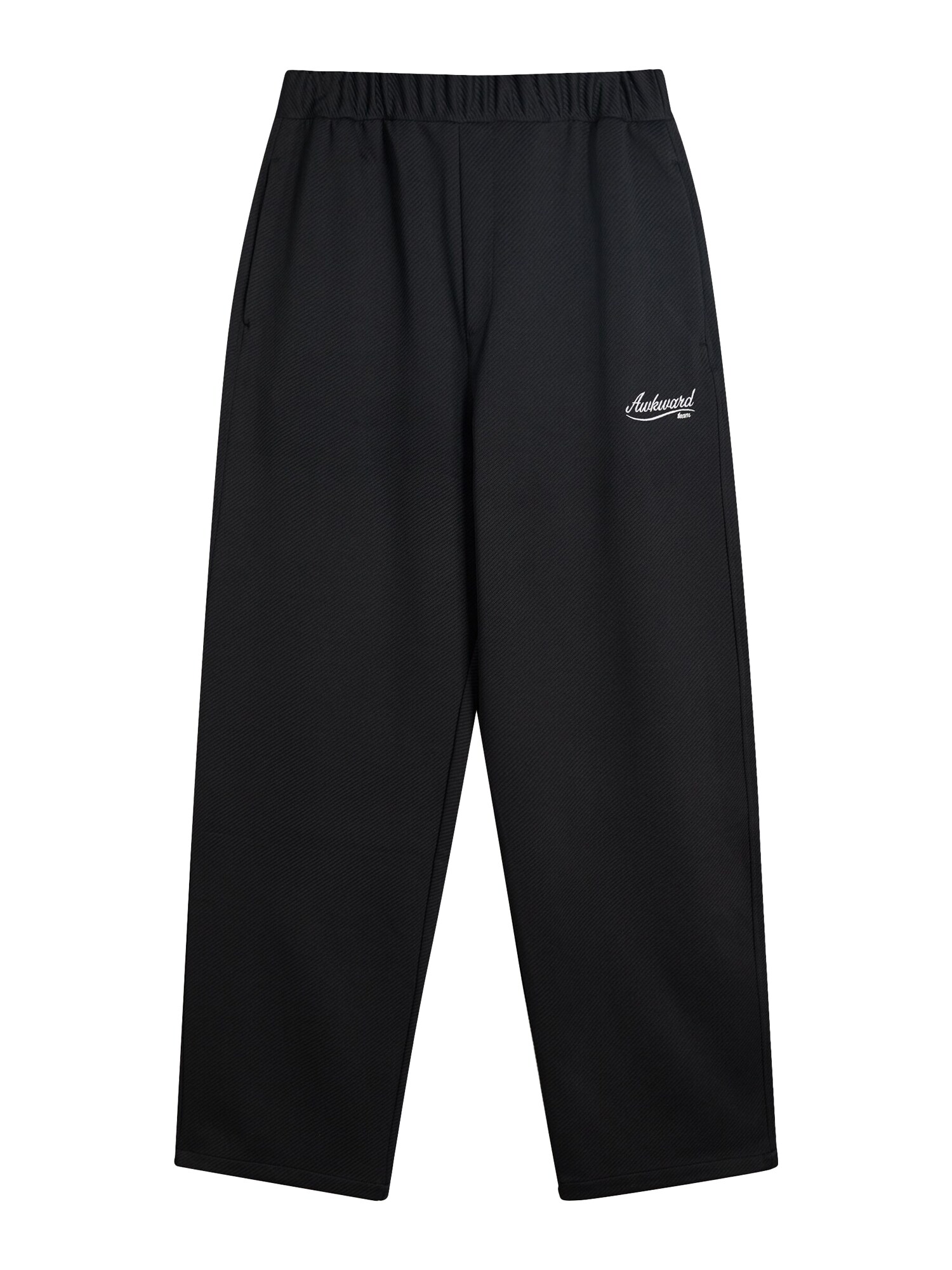 Bershka Pantaloni  negru / alb