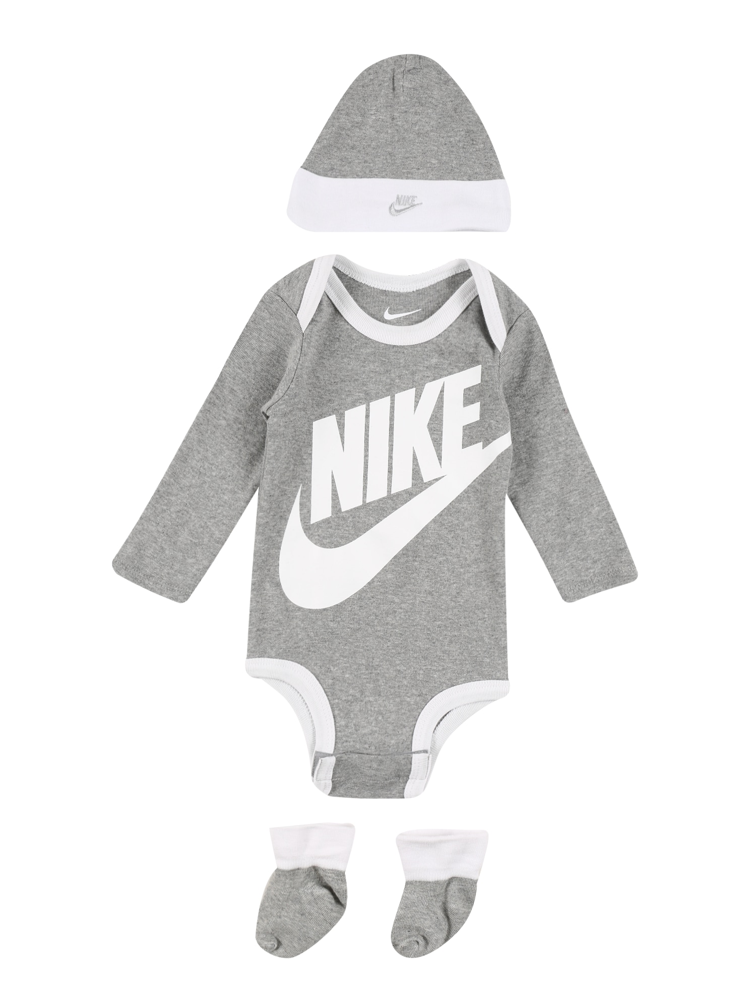 Nike Sportswear Комплект  сив меланж / бяло