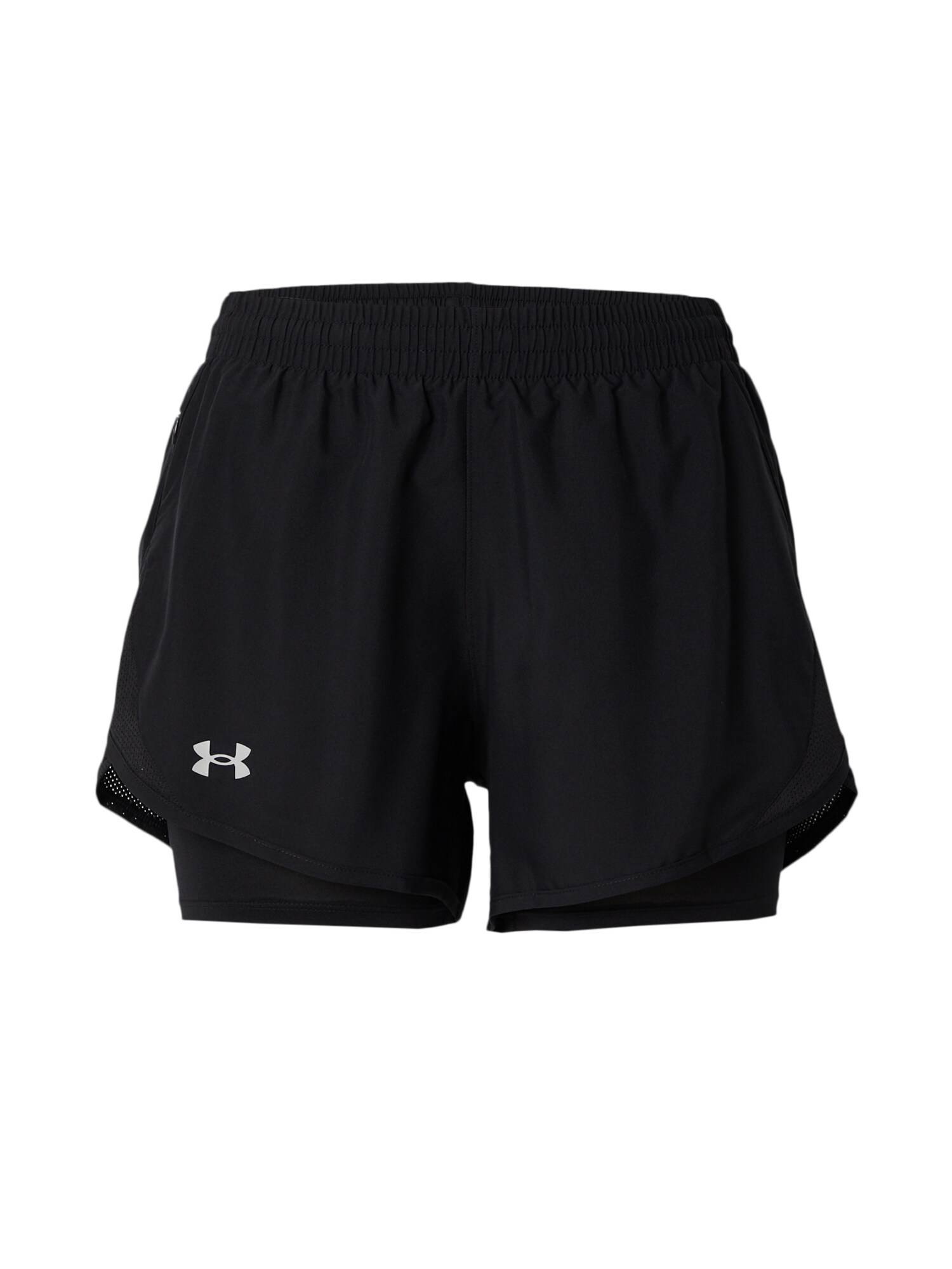 UNDER ARMOUR Sportnadrágok 'Fly-By'  fekete / fehér akciós termékkép 1