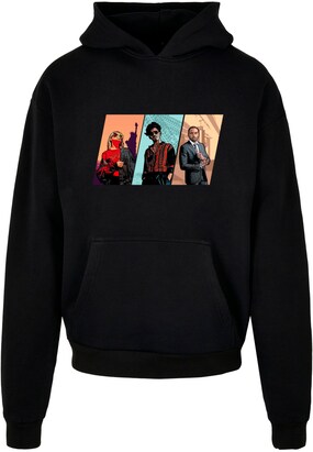 Merchcode Sweatshirt ‘Grand Trio’ Blauw / Geel / Rood / Zwart