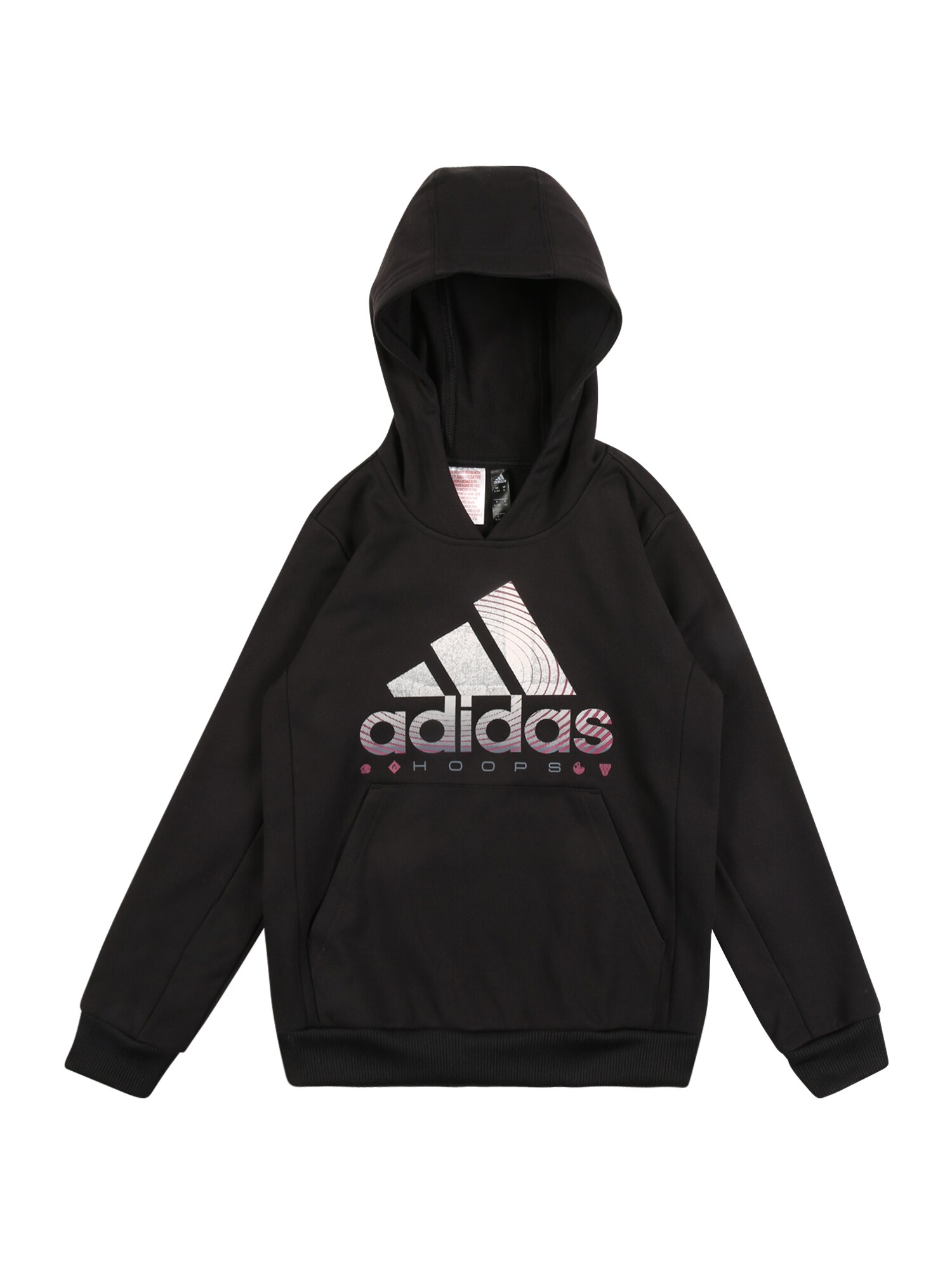 ADIDAS PERFORMANCE Megztinis be užsegimo 'Ball Out Loud'  margai pilka / juoda / tamsiai raudona