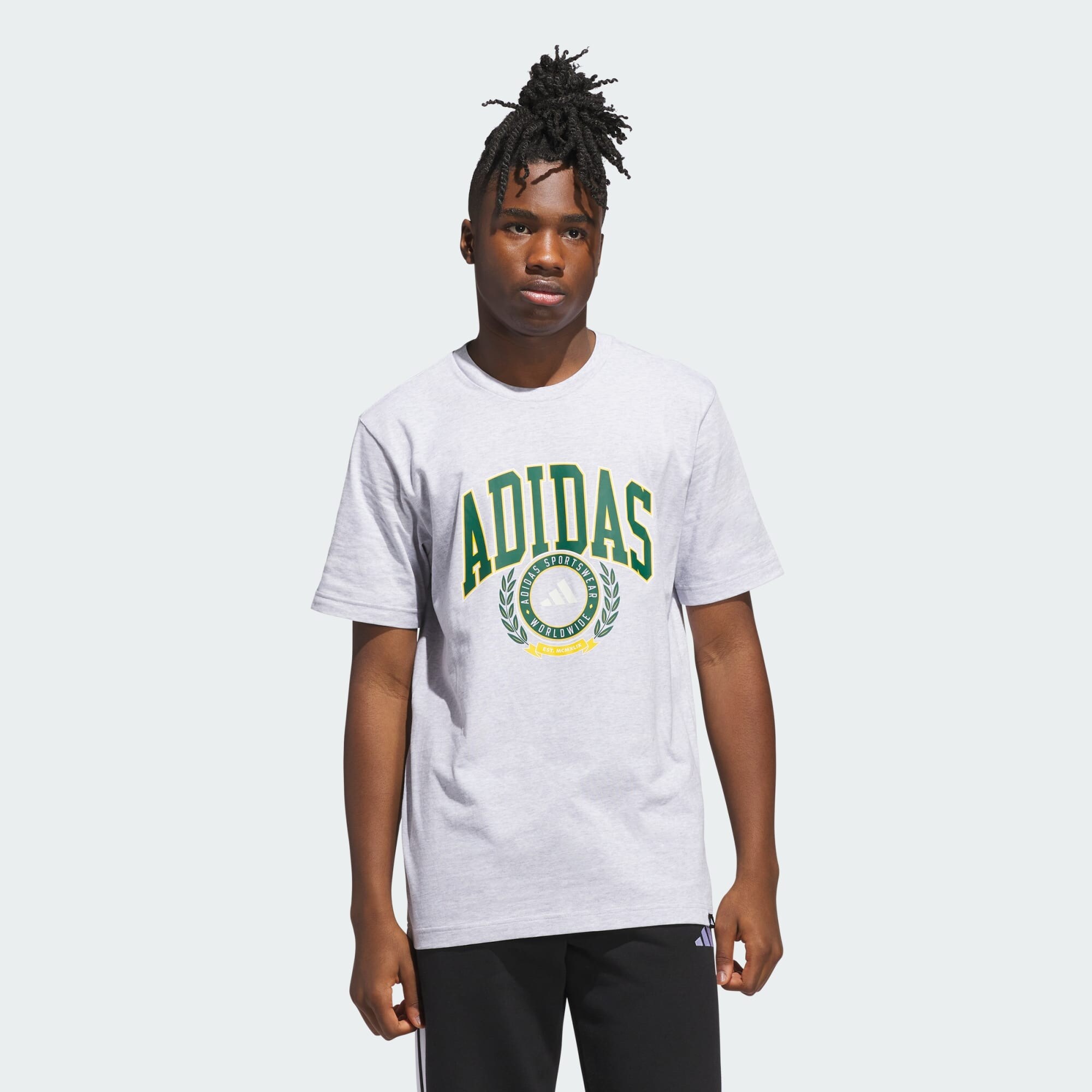 ADIDAS SPORTSWEAR Funkcionális felső  sárga / világosszürke / zöld / fehér termék 2. képe