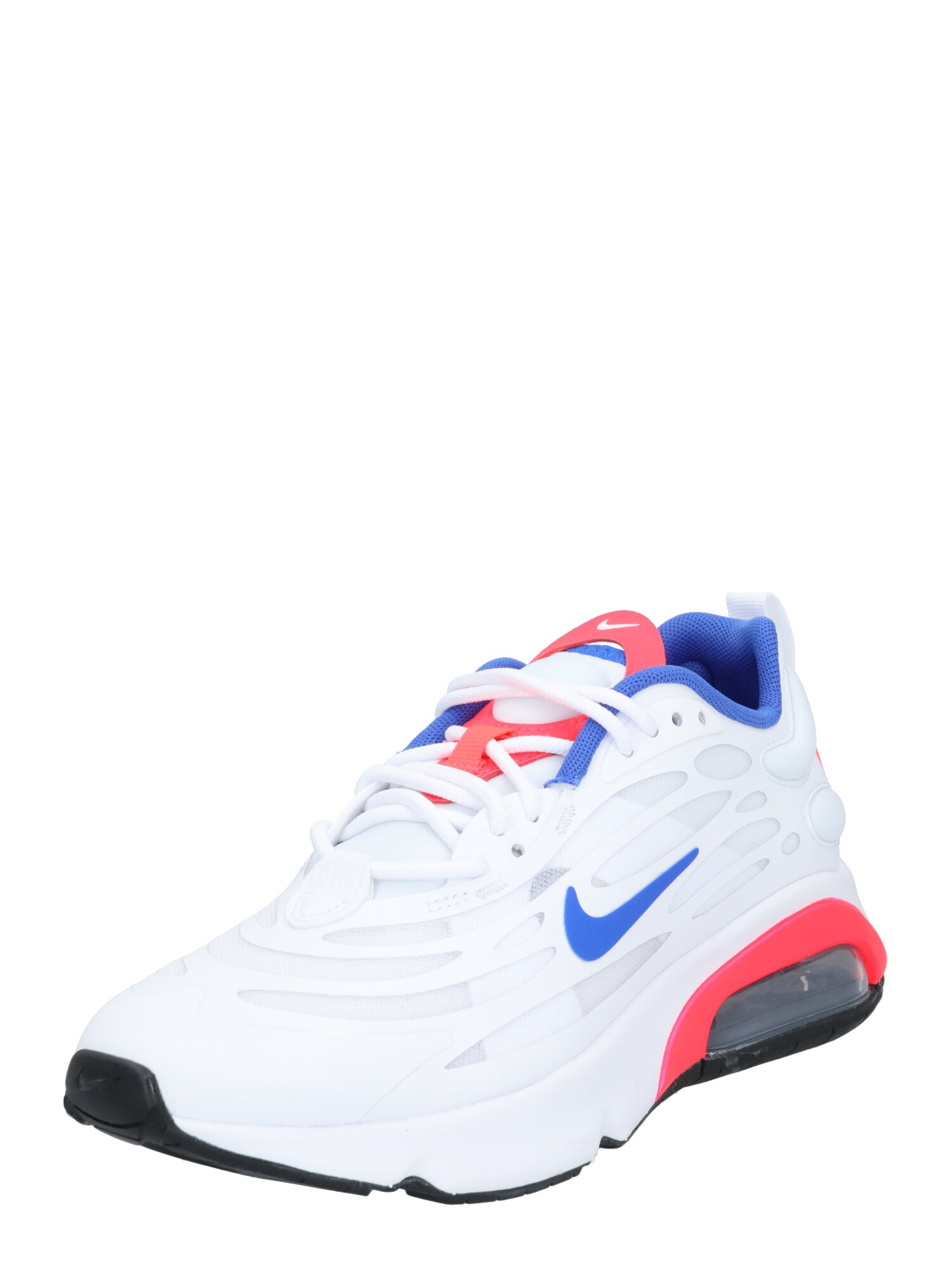 Nike Sportswear Sportbačiai be auliuko 'Max Exosense'  balta / koralų splava / kobalto mėlyna