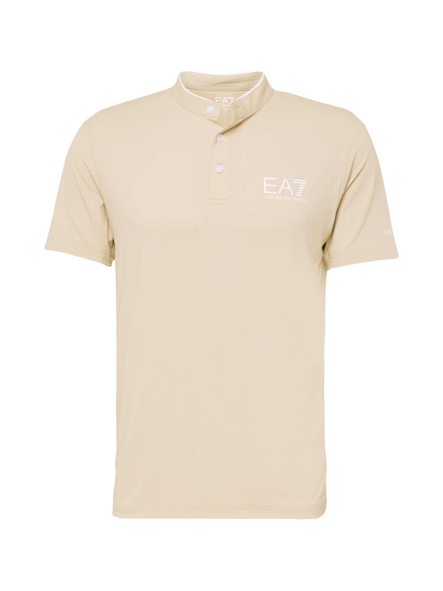 EA7 Emporio Armani Funkcionalna majica  pesek / off-bela