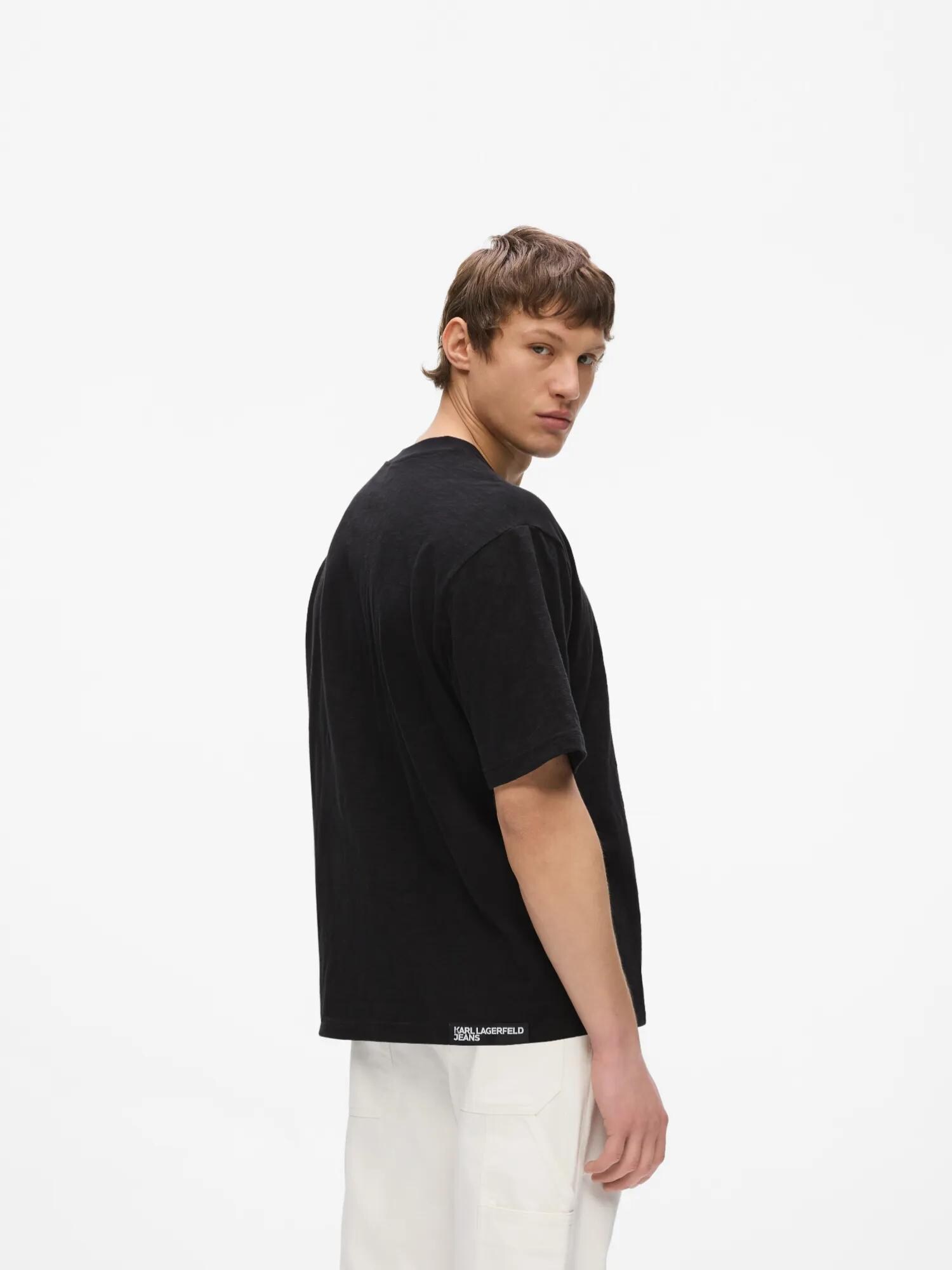 KARL LAGERFELD JEANS Camiseta negro / blanco – imagen 31