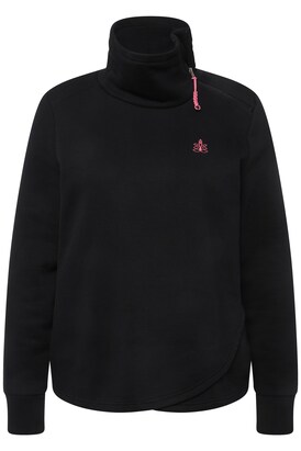 Ulla Popken Sweatshirt Pink / Zwart