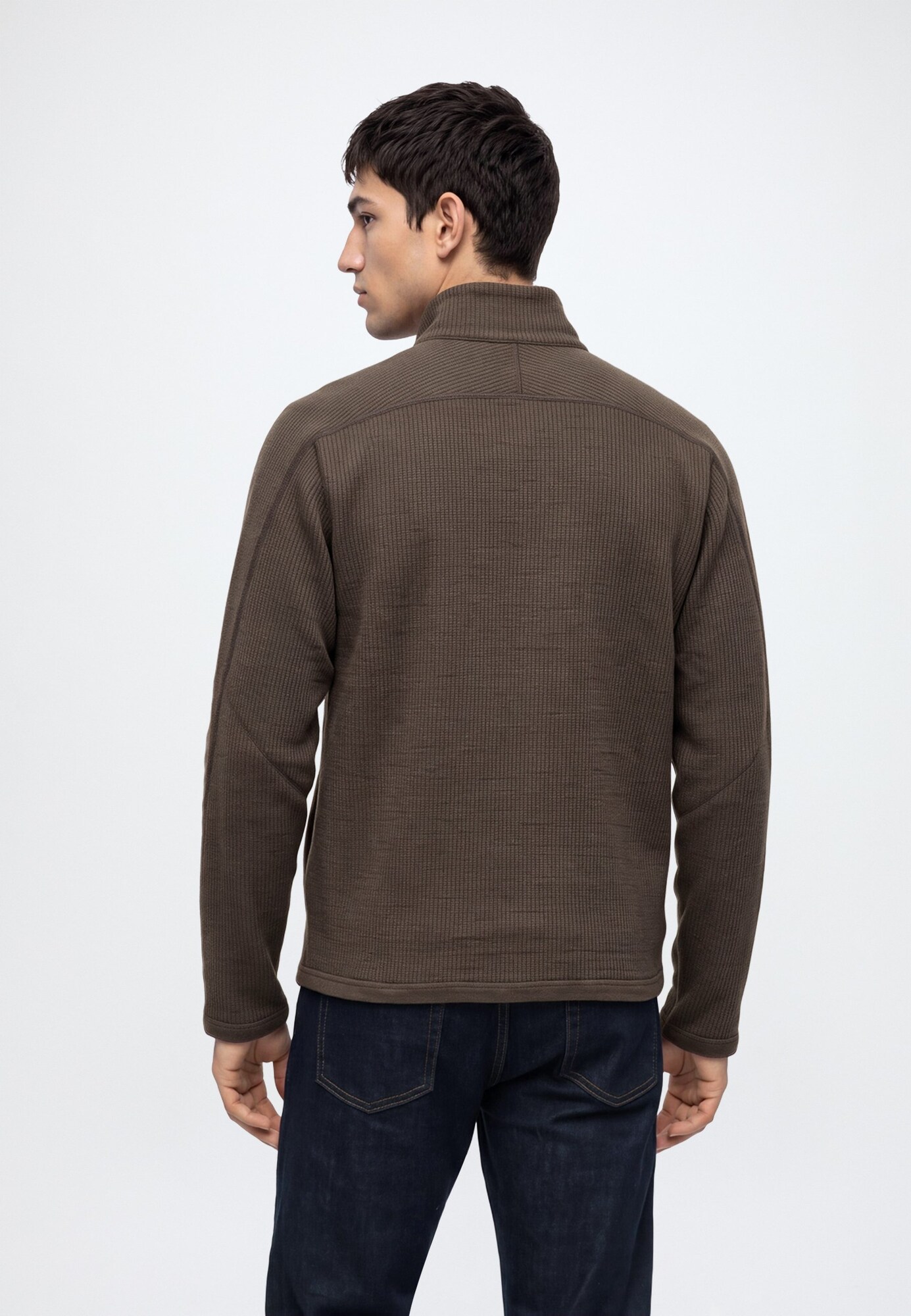 NORSE PROJECTS Cárdigan 'Teno' marrón – imagen 3