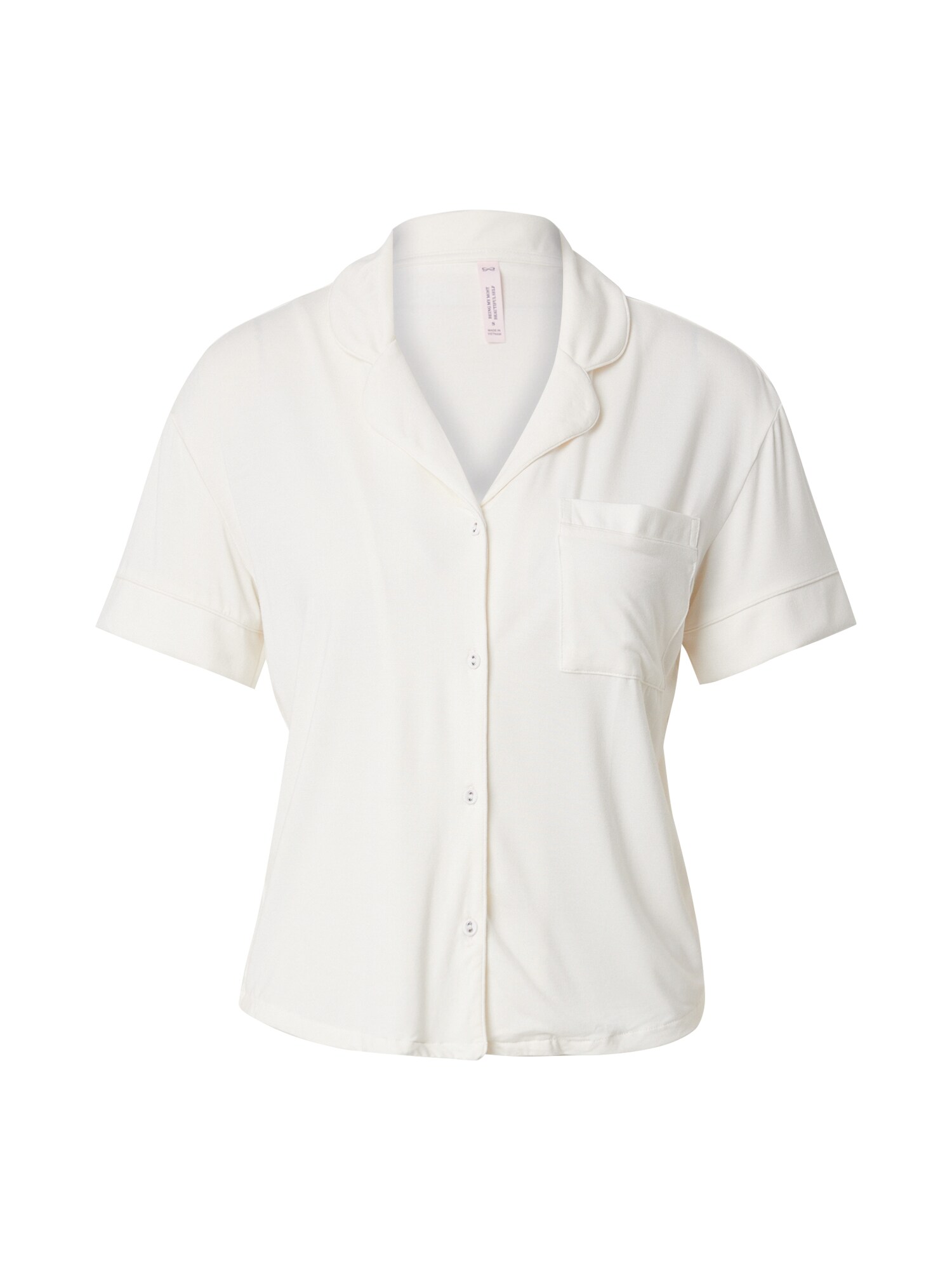 Hunkemöller Bluză de noapte Essential  alb