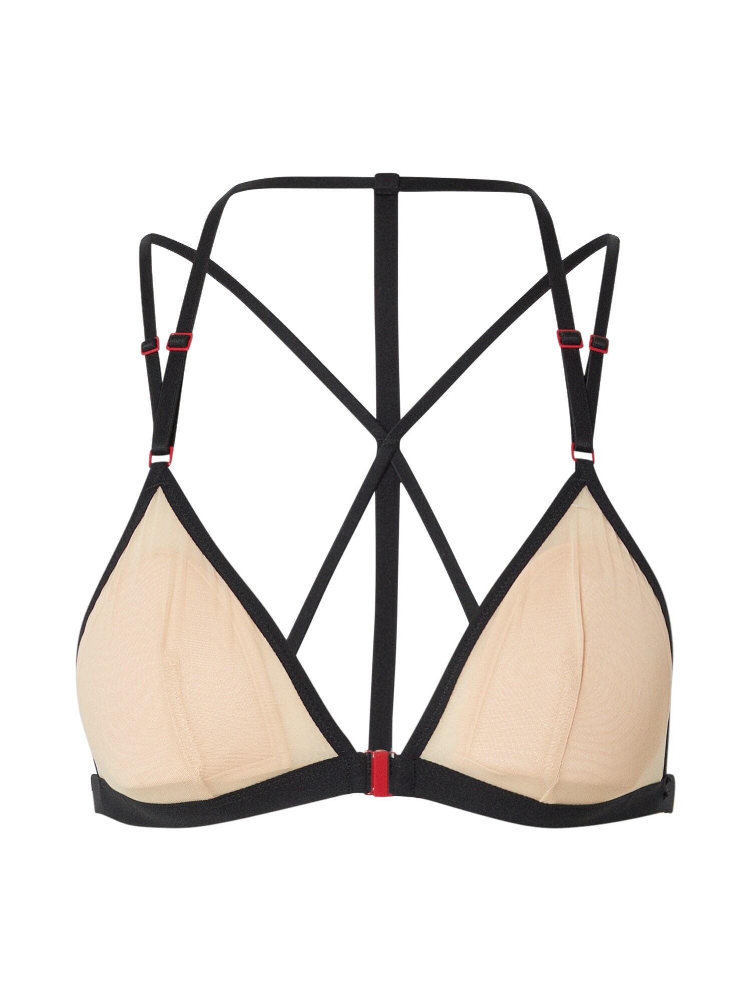 Scandale éco-lingerie Podprsenka tmelová / červená / čierna