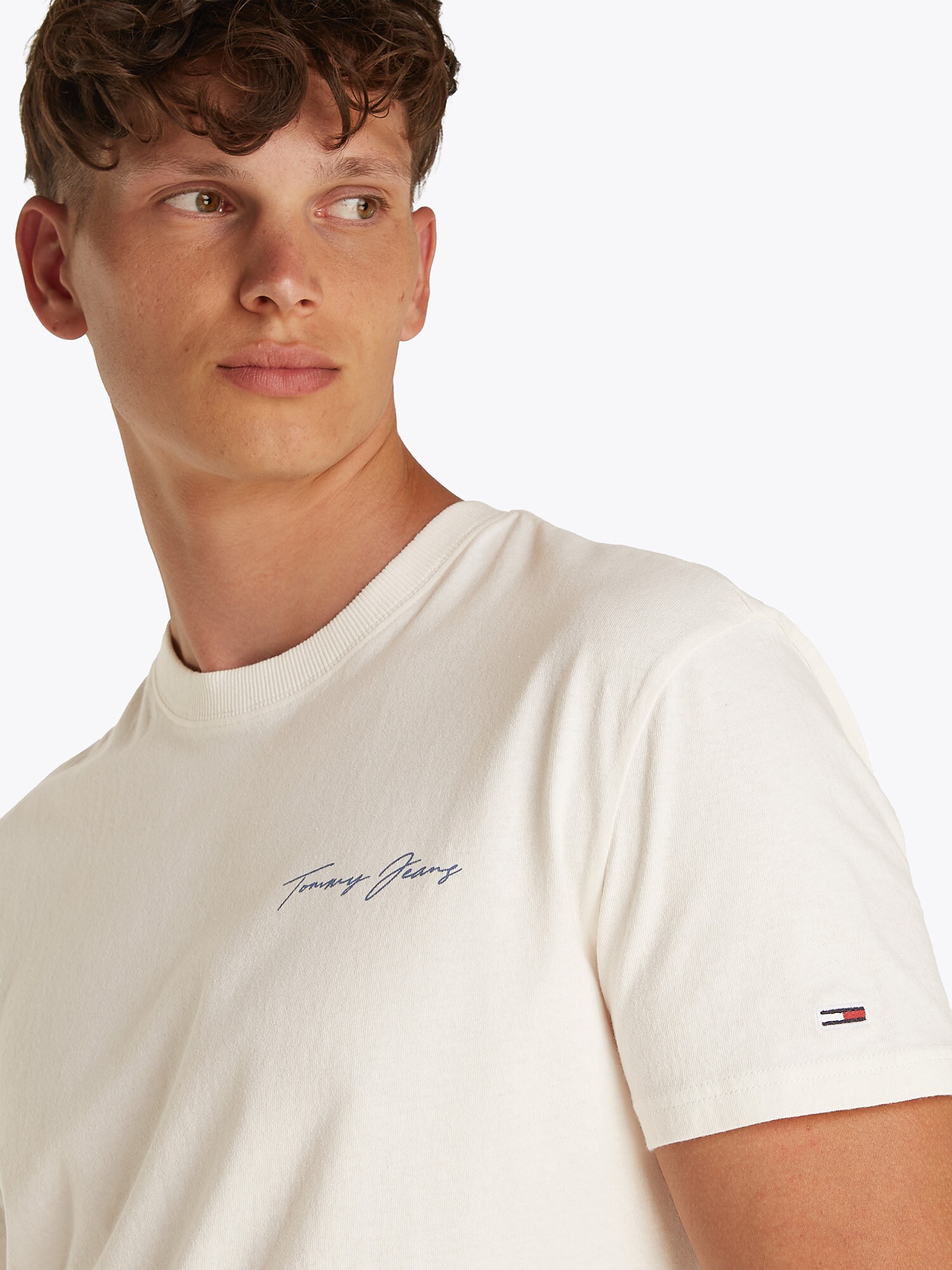 Tommy Jeans Tričko 'SAILING' zafírová / svetlooranžová / čierna / biela (obrázok 6)