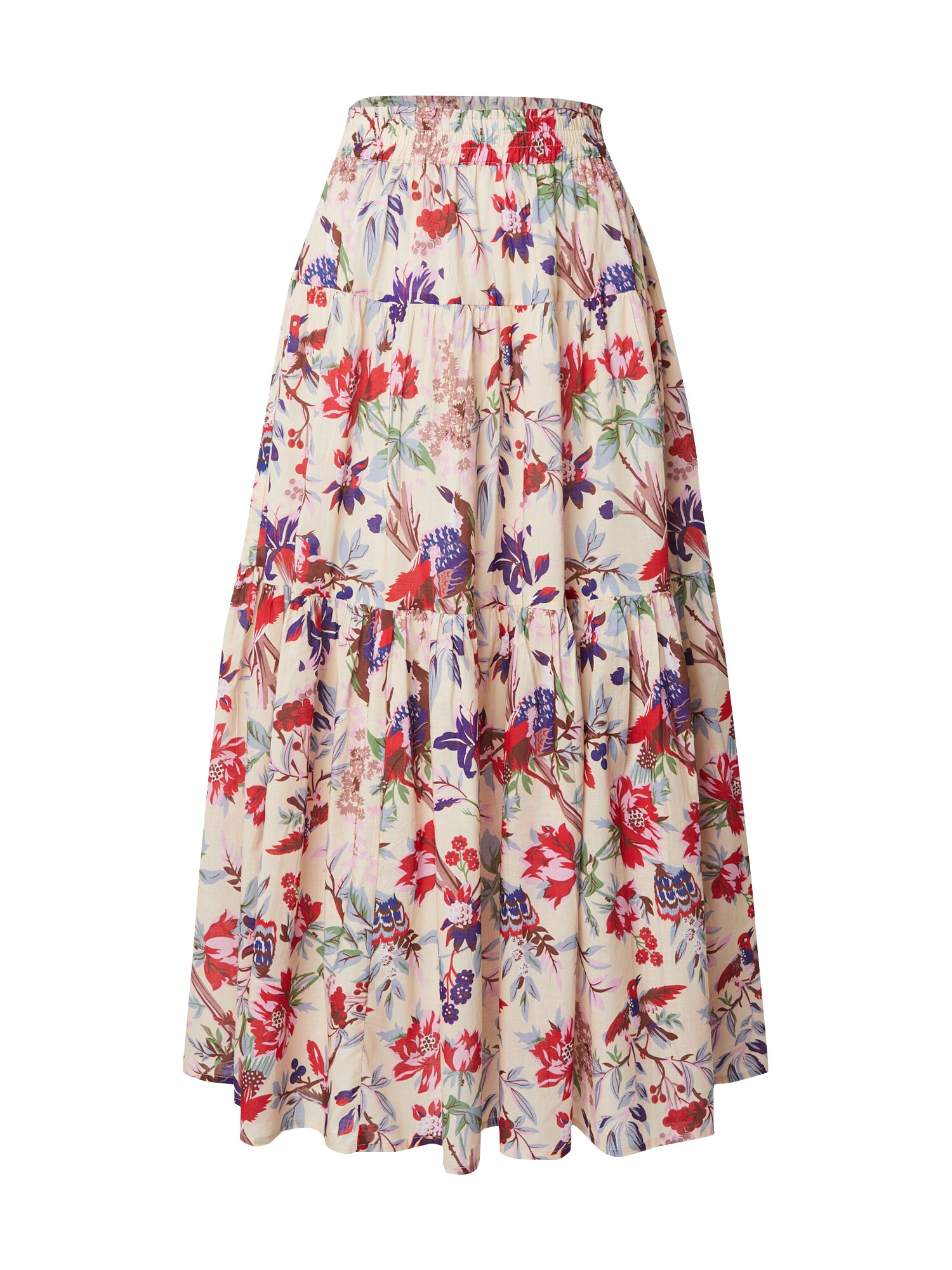 Lollys Laundry Fustă Sunset  crem / albastru pastel / albastru violet / roșu