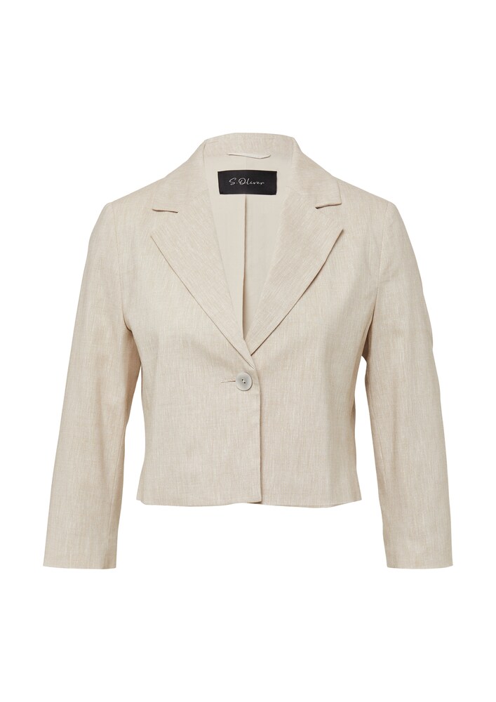 s.Oliver BLACK LABEL Blazer Damen Größe 46 beige