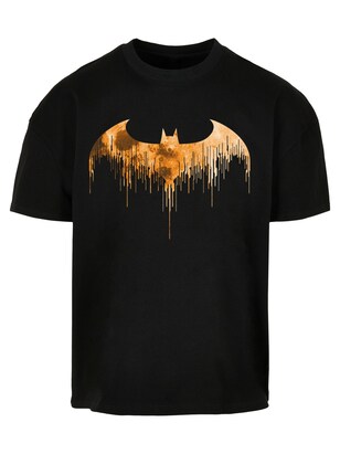 F4NT4STIC Shirt ‘Batman Arkham Knight Halloween Moon’ Oranje / Zwart