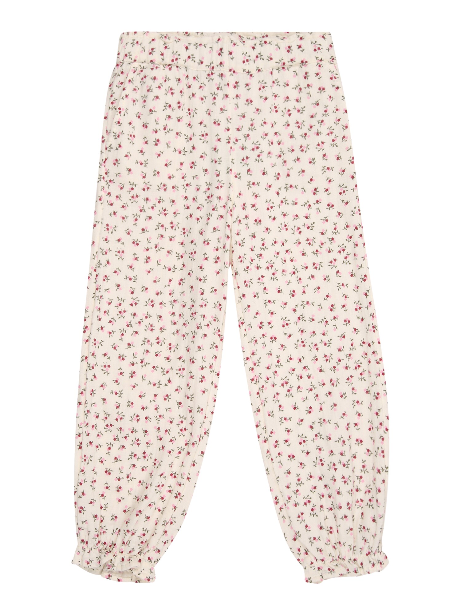 Only Mini Nadrág 'KMGTHYRA'  krém / zöld / fáradt rózsaszín / piros akciós termékkép 1