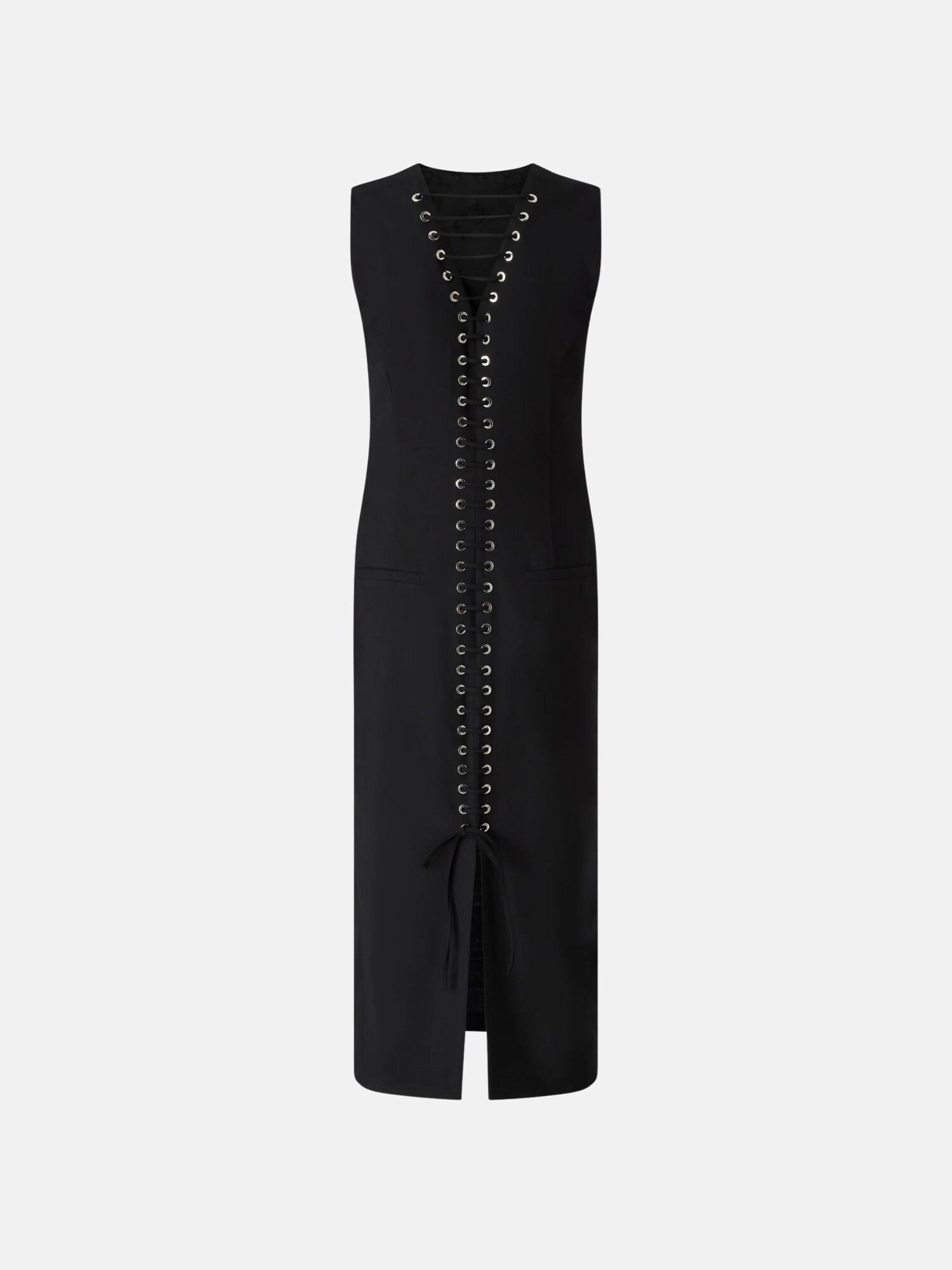 PINKO Vestido 'PINKO RANGE ROVER ABITO FRESCO LANA STRINGATO ABITO' negro – imagen 2
