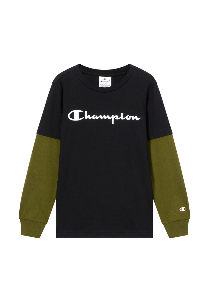 Champion Authentic Athletic Apparel Shirt Jungen Größe 164 oliv / schwarz / weiß