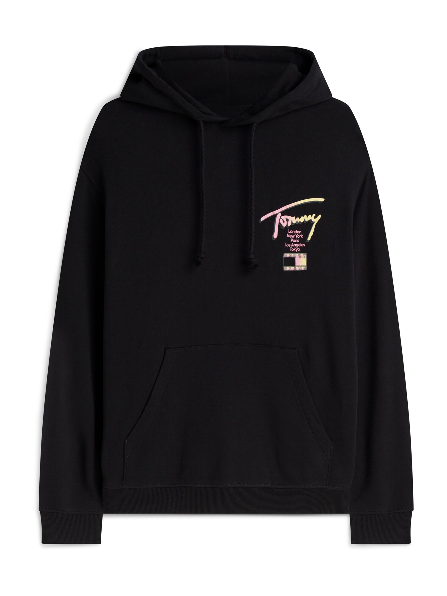Tommy Jeans Bluză de molton  galben deschis / rosé / negru