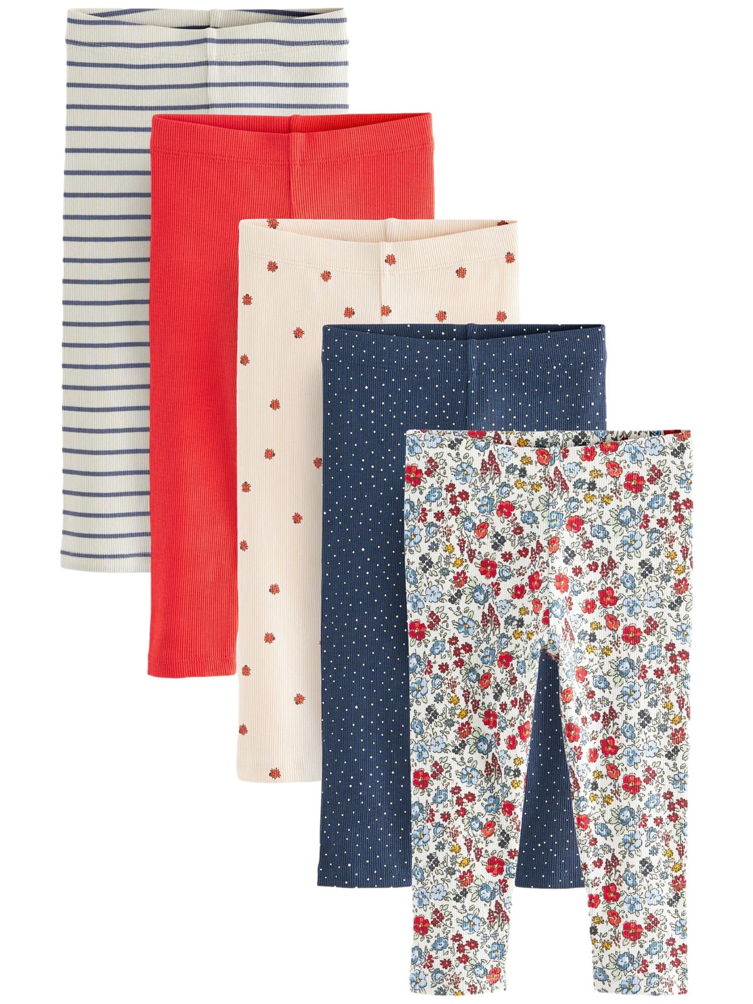 Next Leggings  bleumarin / albastru deschis / sângeriu / alb