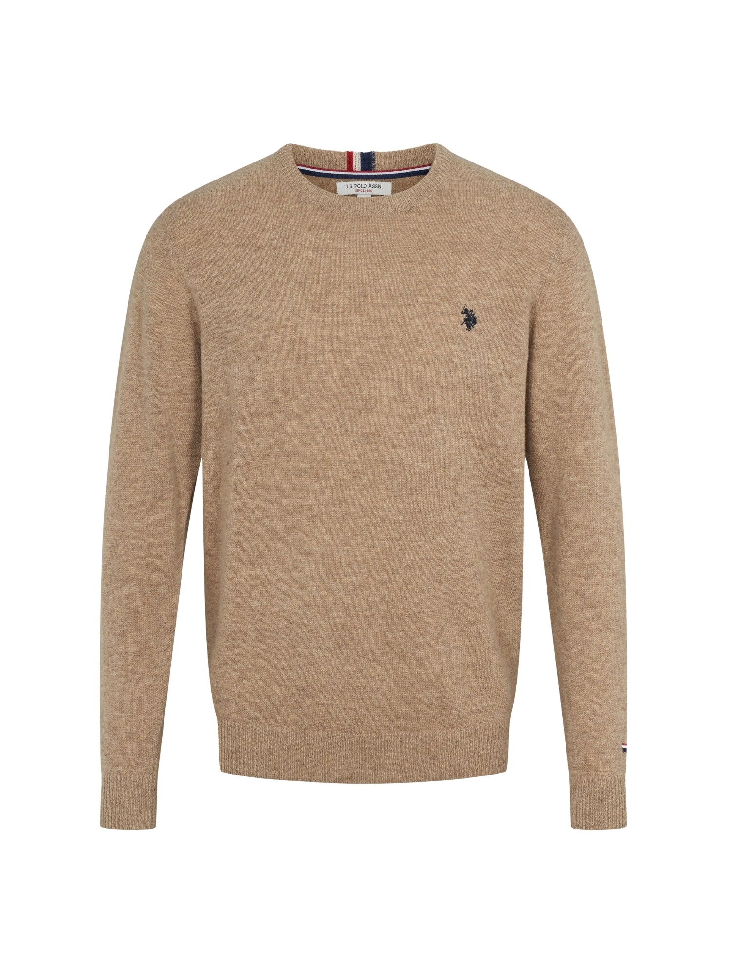 U.S. POLO ASSN. Pulover UMKetil bej / negru